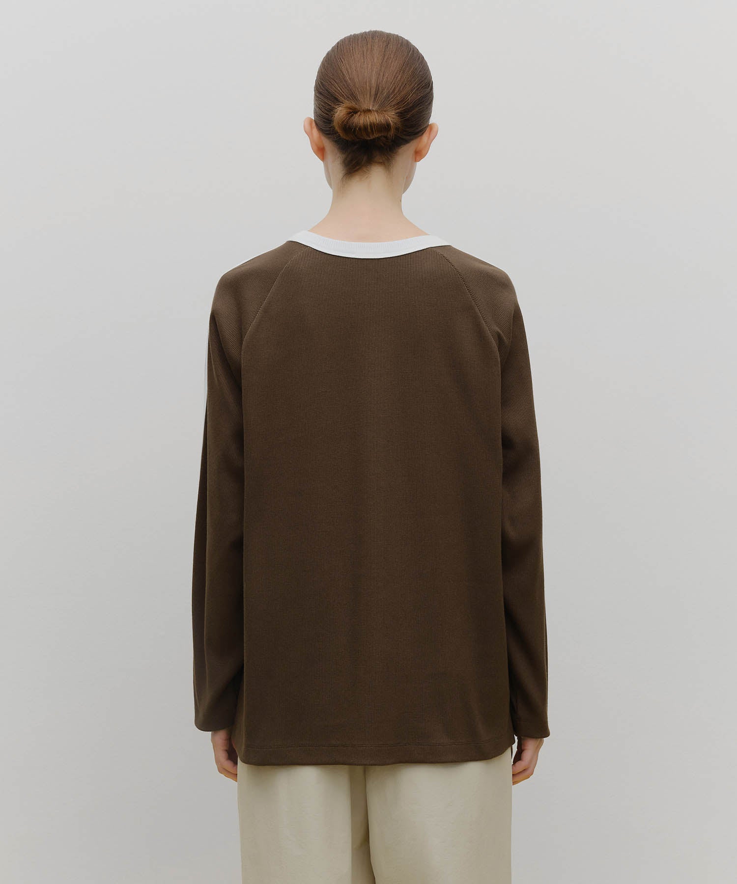 Marithe & Francois Girbaud - Marithe Sport W Oversized Long Sleeve (Brown) product image 3 | TRAB K-Fashion Australia