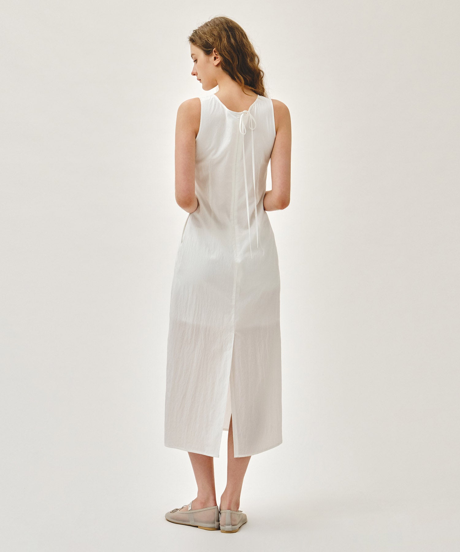 Marithe & Francois Girbaud - Soft Sleeveless Long Dress (White) product image 3 | TRAB K-Fashion Australia