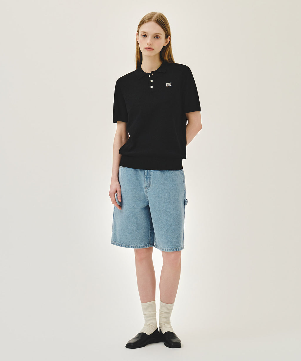 Marithe & Francois Girbaud - Carpenter Denim Shorts (Light Blue) product image 3 | TRAB K-Fashion Australia