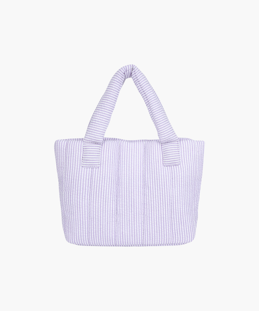 Marithe & Francois Girbaud - Classic Logo Seersucker Padding Bag (Purple) product image 3 | TRAB K-Fashion Australia