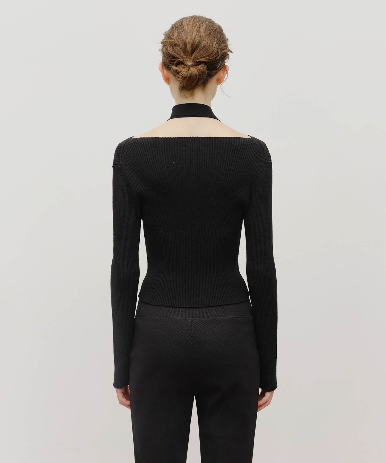 Marithe & Francois Girbaud - Muffler Set Knit (Black) product image 3 | TRAB K-Fashion Australia