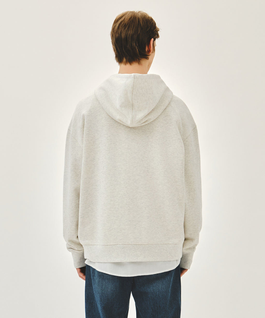 Marithe & Francois Girbaud - Small Classic Logo Hoodie (Oatmeal) product image 3 | TRAB K-Fashion Australia
