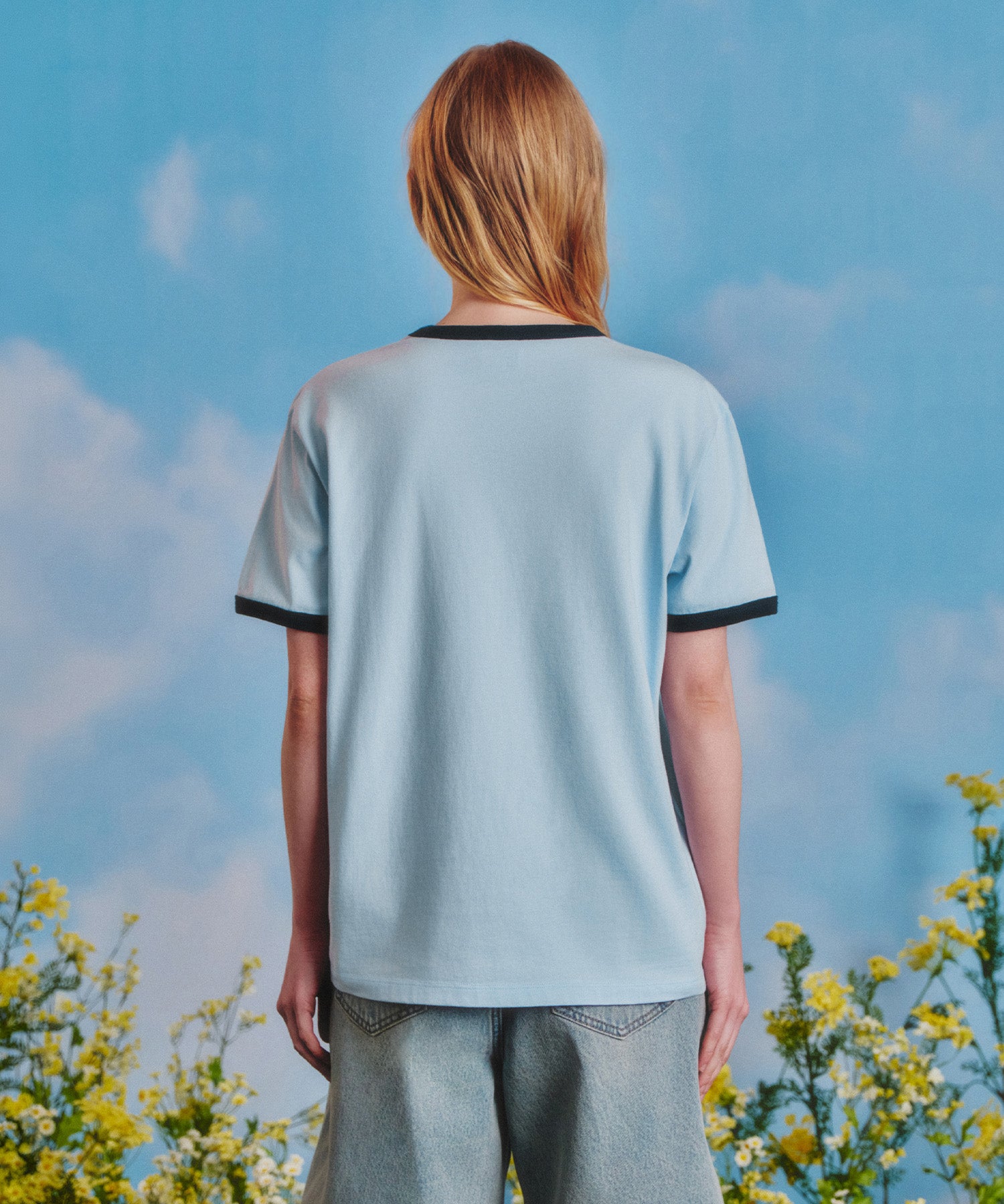 Marithe & Francois Girbaud - Mickey_french Ringer Tee (Sky Blue) product image 3 | TRAB K-Fashion Australia