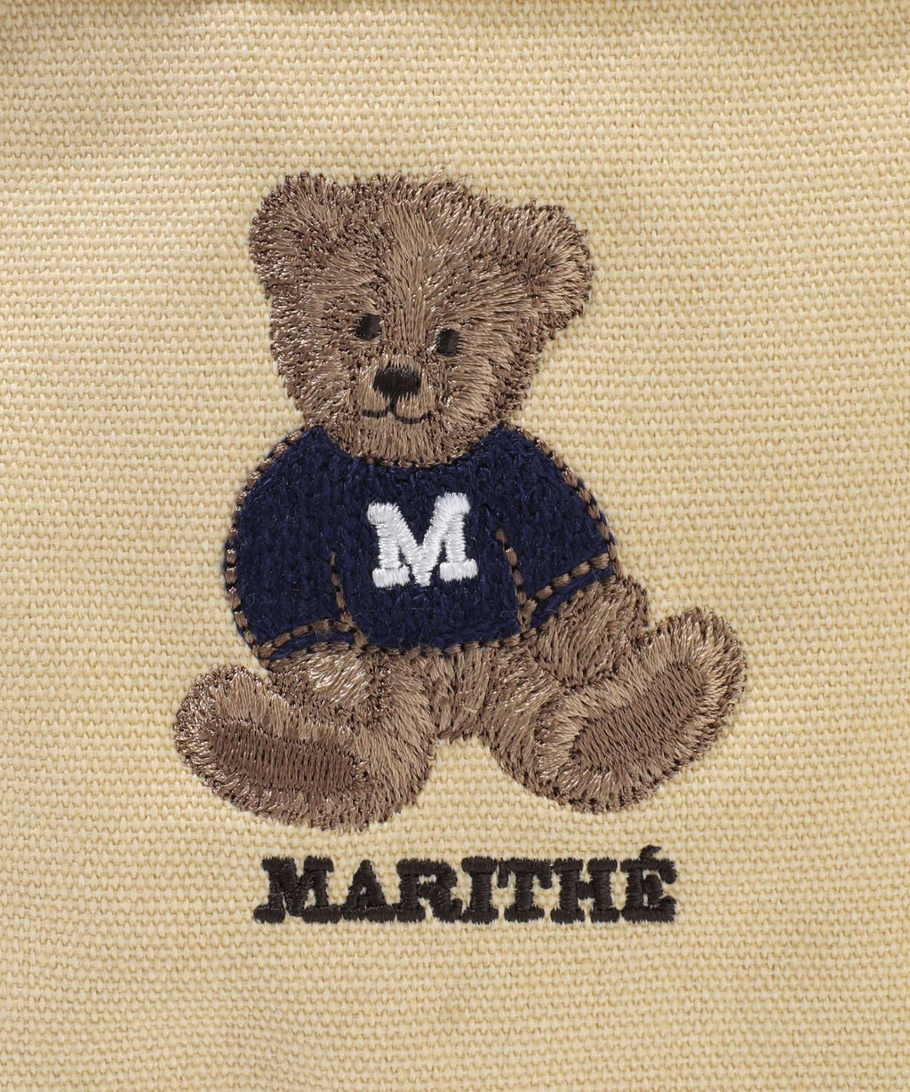 Marithe & Francois Girbaud - Doodle Bear Pouch (Beige) product image 3 | TRAB K-Fashion Australia