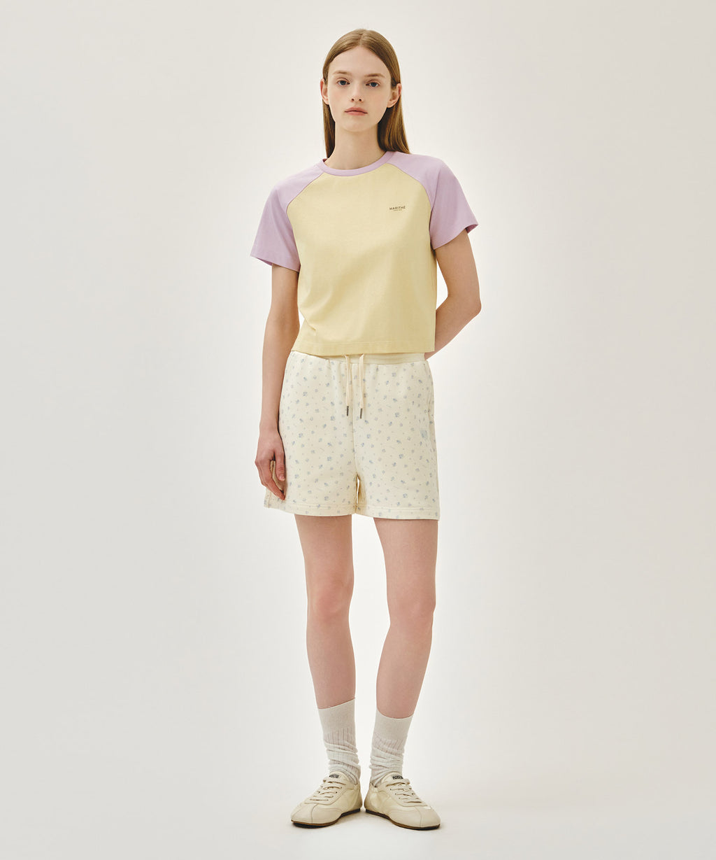 Marithe & Francois Girbaud - Vintage Classic Logo Sweat Shorts (Flower) product image 3 | TRAB K-Fashion Australia