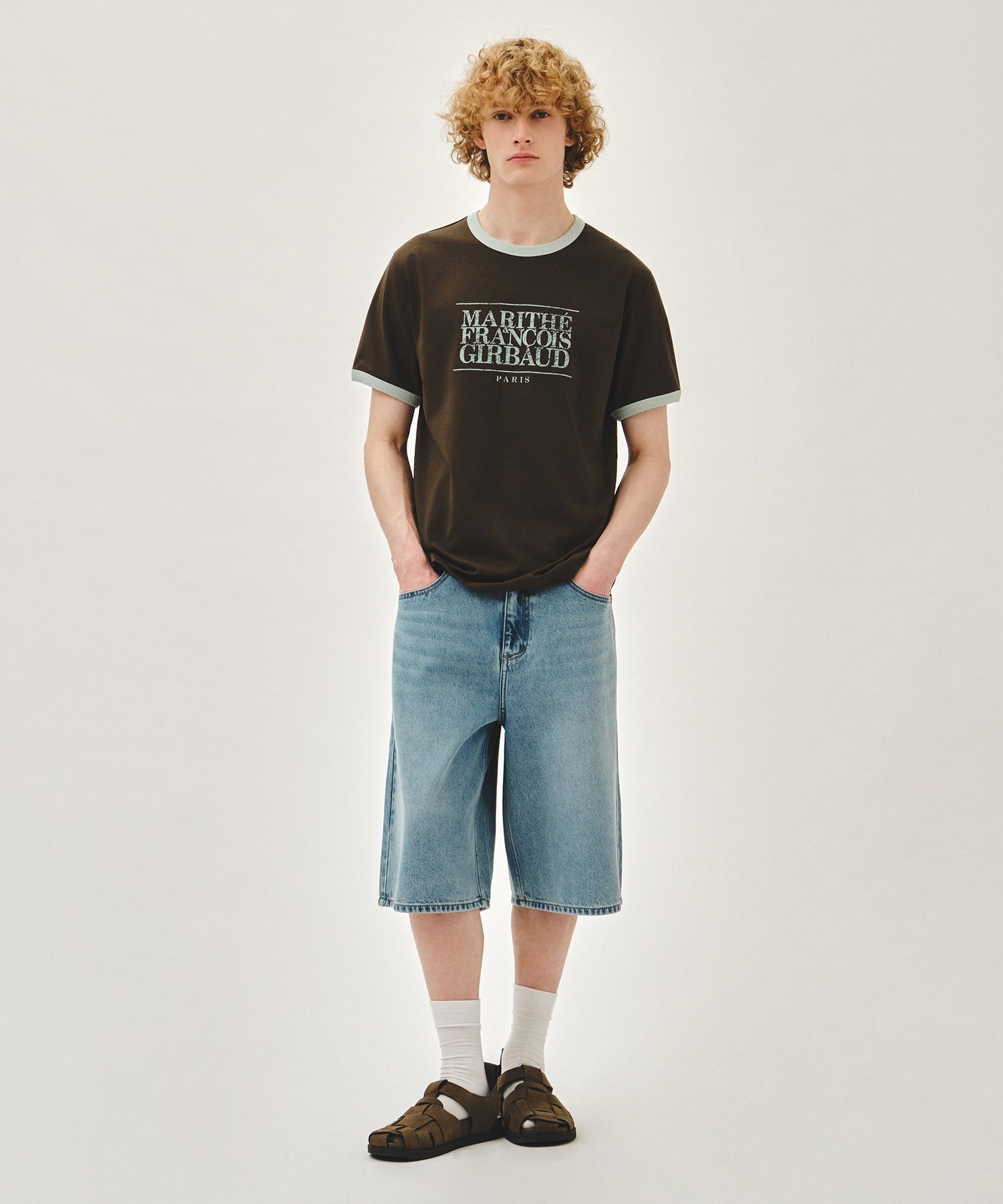 Marithe & Francois Girbaud - Bermuda Denim Pants (Light Blue) product image 3 | TRAB K-Fashion Australia