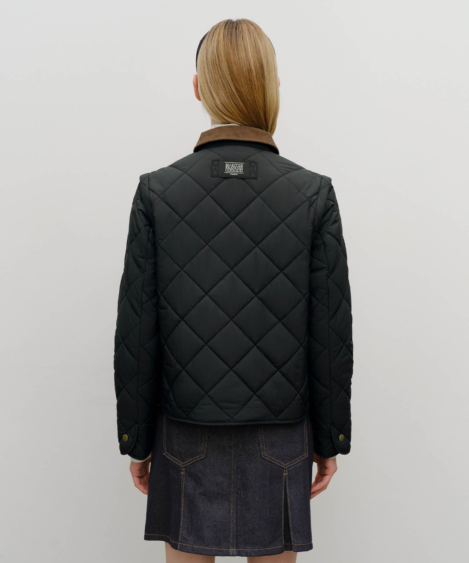 Marithe & Francois Girbaud - Detachable Quilting Jacket (Black) product image 3 | TRAB K-Fashion Australia
