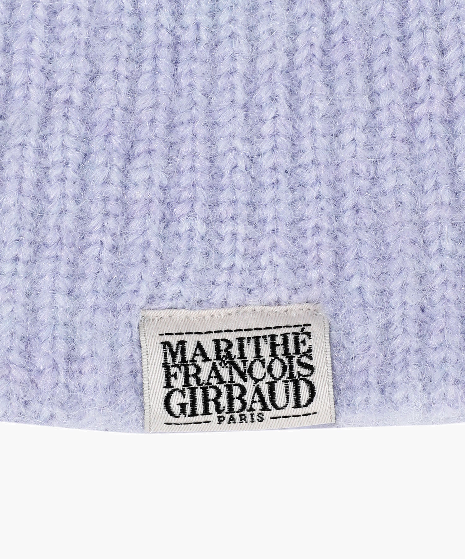 Marithe & Francois Girbaud - Classic Logo Hairy Beanie (Light Purple) product image 3 | TRAB K-Fashion Australia
