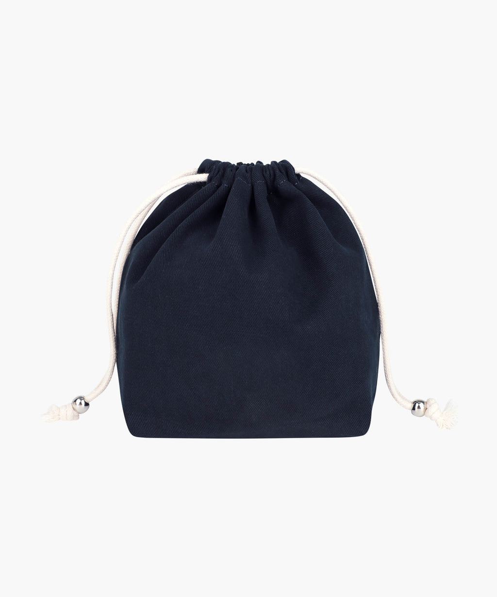 Marithe & Francois Girbaud - Flower Classic Logo String Pouch (Navy) product image 3 | TRAB K-Fashion Australia