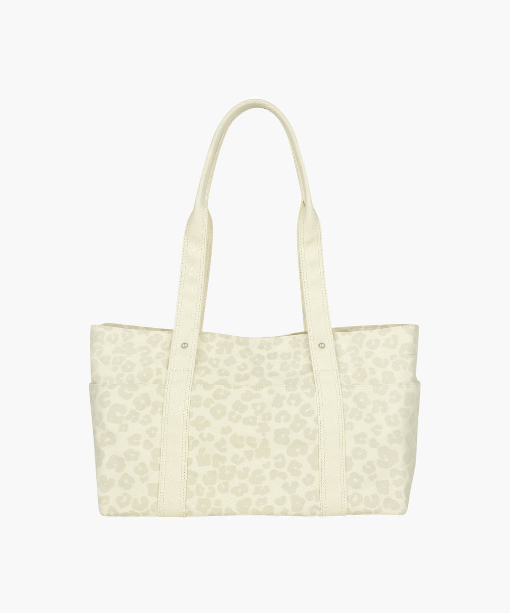 Marithe & Francois Girbaud - Classic Logo Pattern Canvas Shoulder Bag (Ivory) product image 3 | TRAB K-Fashion Australia