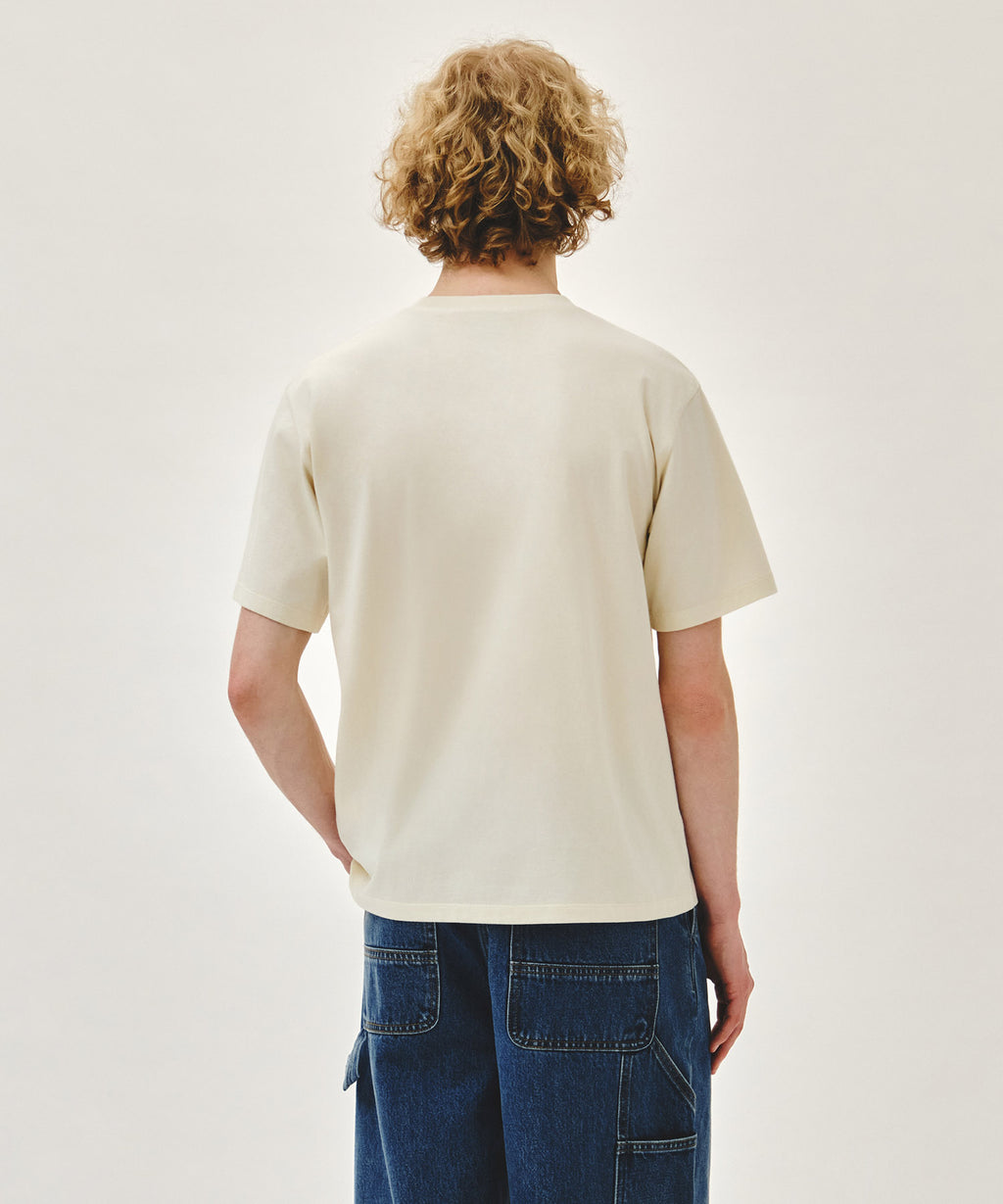 Marithe & Francois Girbaud - Stamp Classic Logo Tee (Cream) product image 3 | TRAB K-Fashion Australia