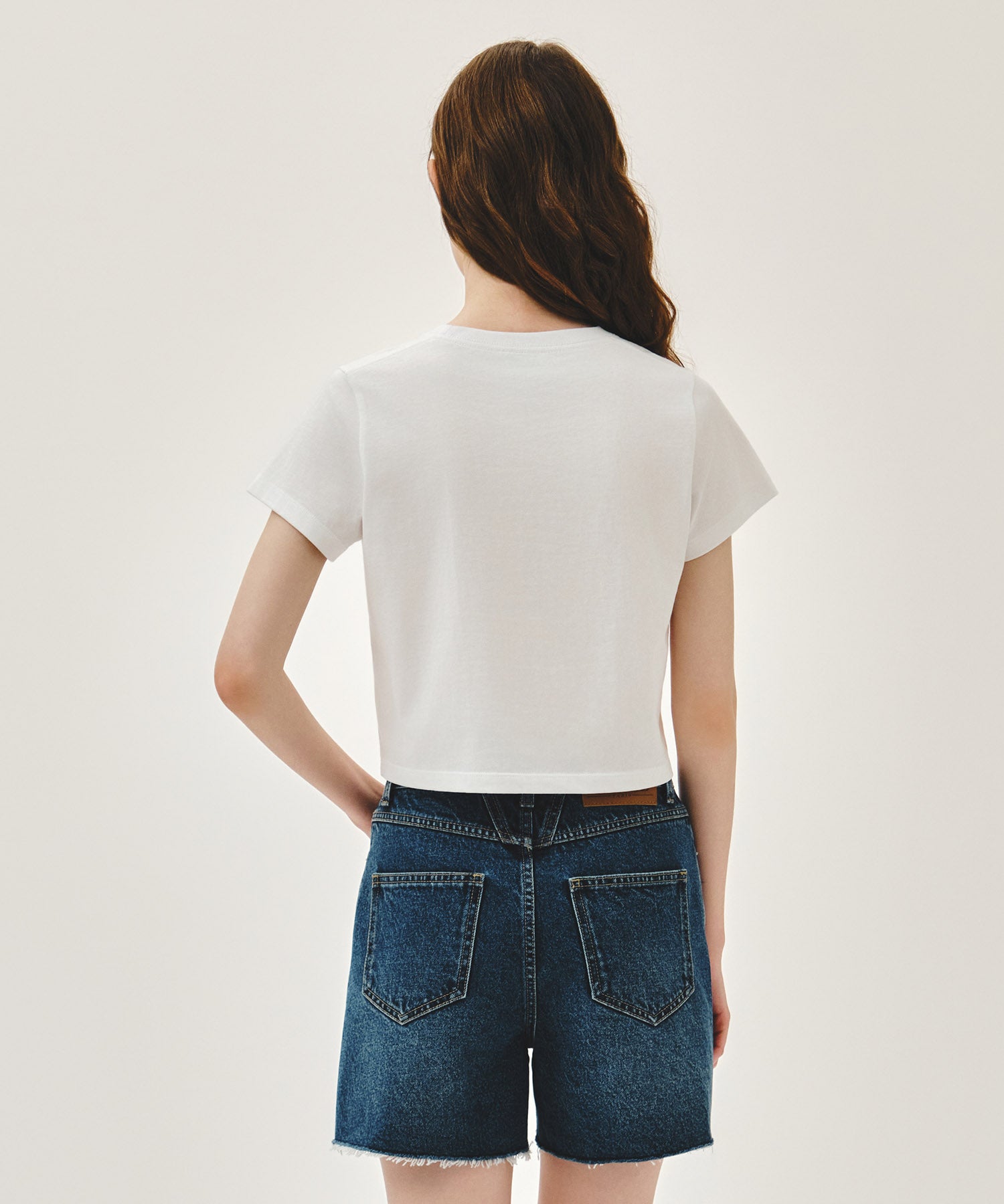 Marithe & Francois Girbaud - French Graphic Crop Tee (White) product image 3 | TRAB K-Fashion Australia