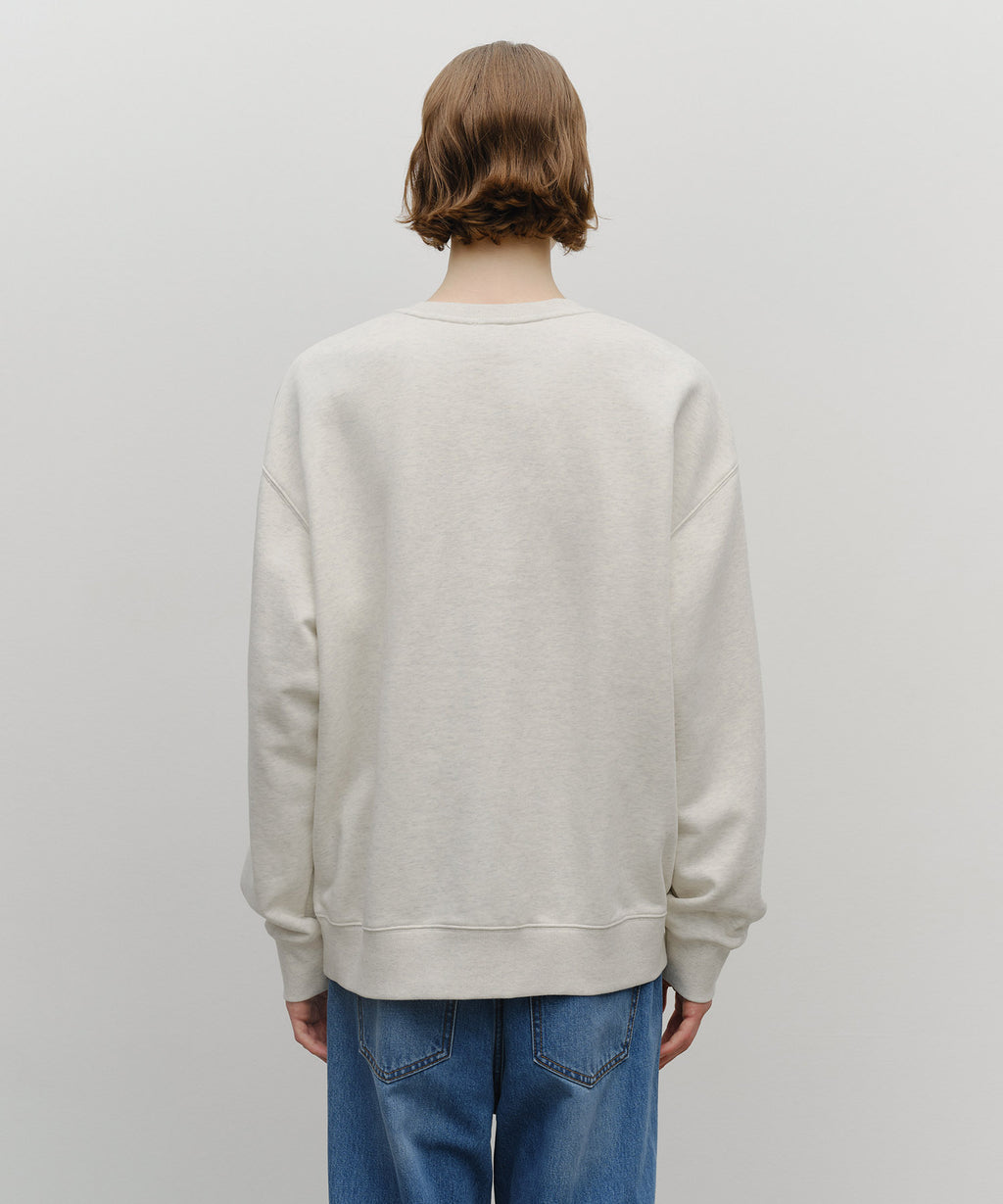 Marithe & Francois Girbaud - Applique Logo Oversized Sweatshirt (brushed) (Oatmeal) product image 3 | TRAB K-Fashion Australia