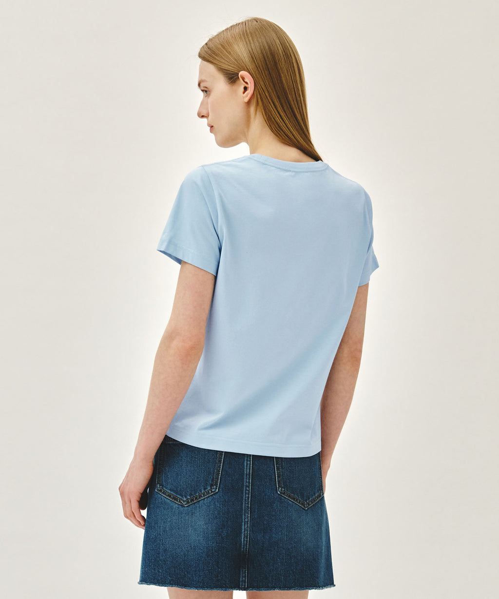 Marithe & Francois Girbaud - Classic Logo Tee (Ice Blue) product image 3 | TRAB K-Fashion Australia