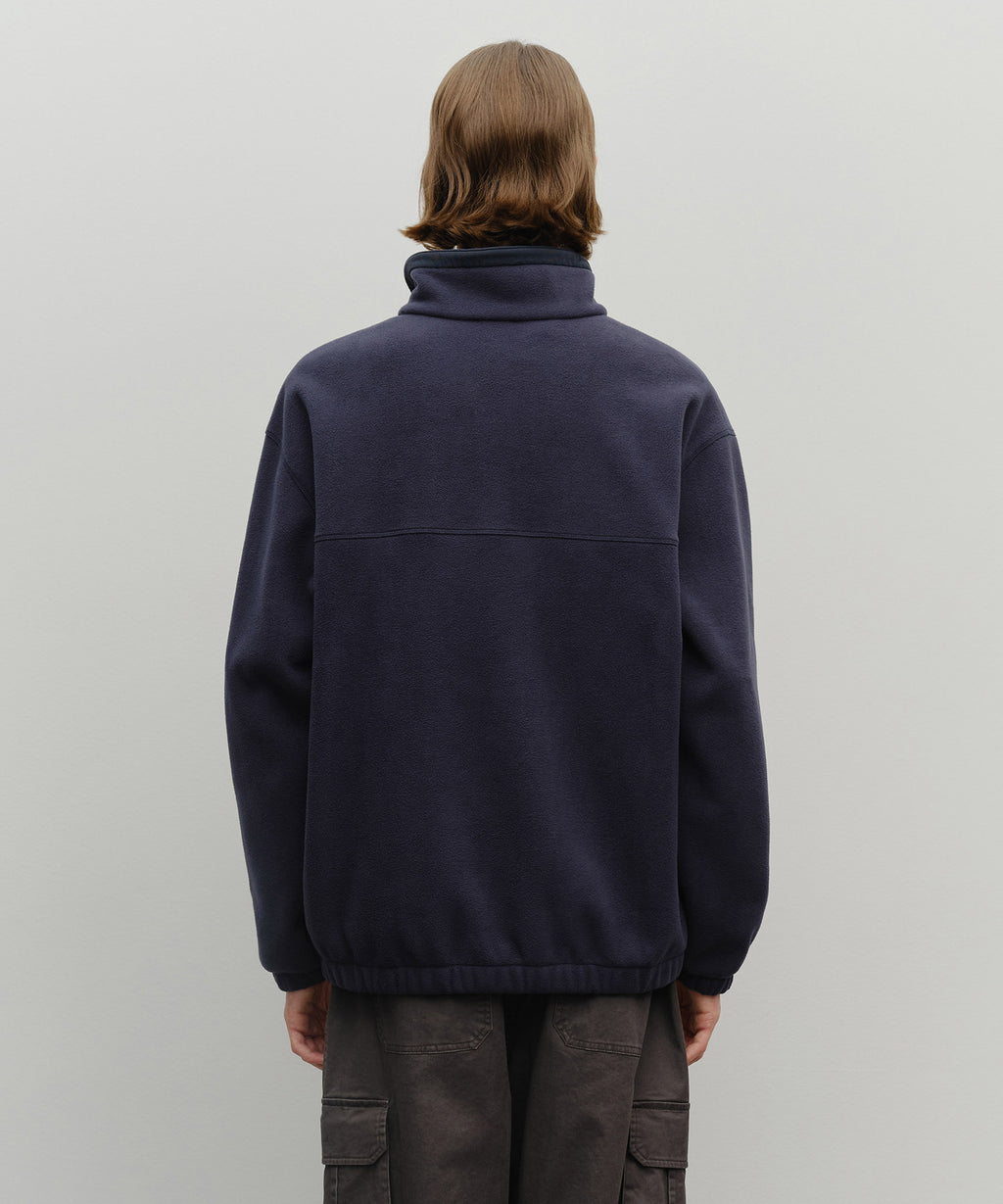 Marithe & Francois Girbaud - Classic Logo Half Neck Fleece Sweatshirt (Navy) product image 3 | TRAB K-Fashion Australia