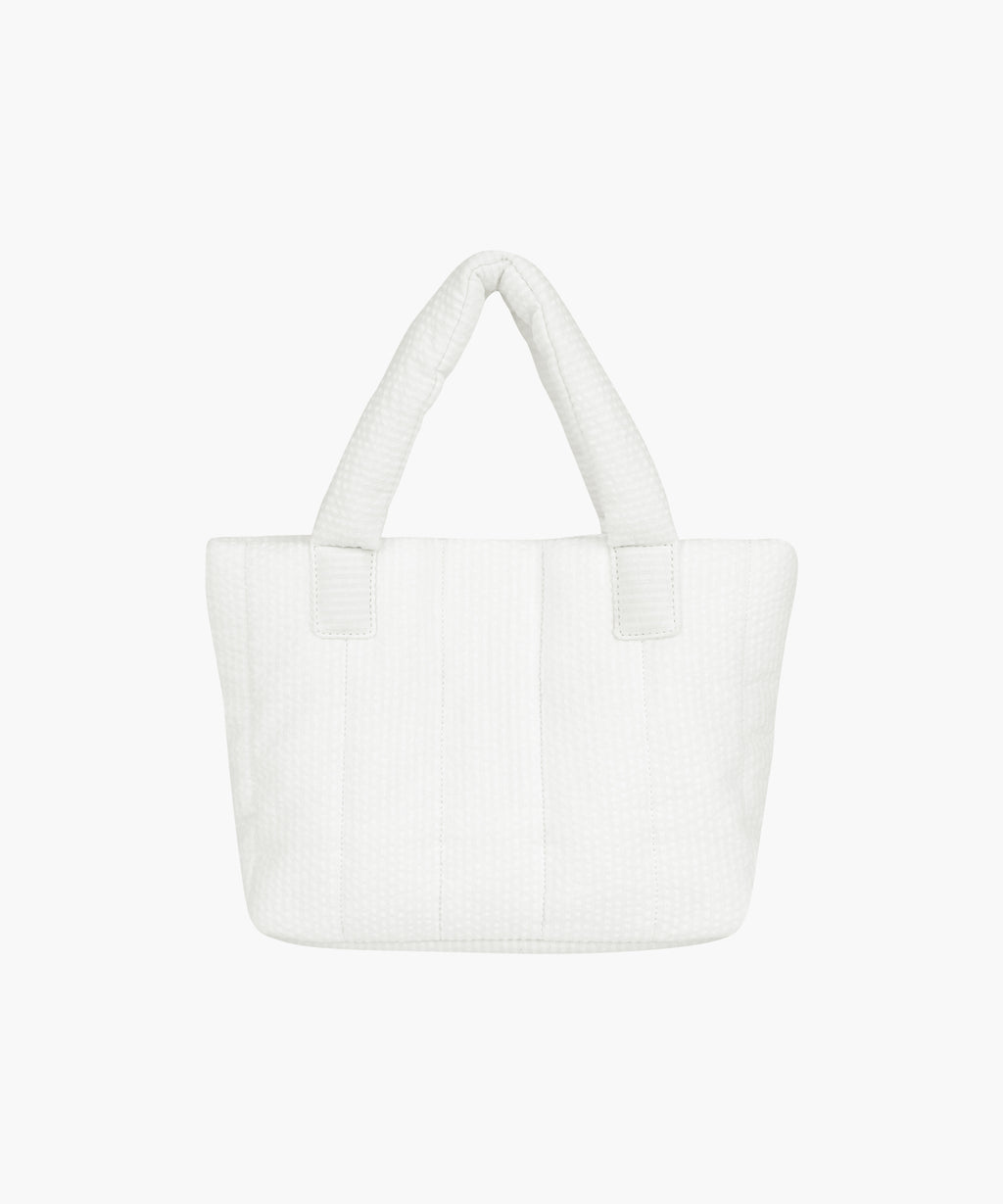 Marithe & Francois Girbaud - Classic Logo Seersucker Padding Bag (Off White) product image 3 | TRAB K-Fashion Australia