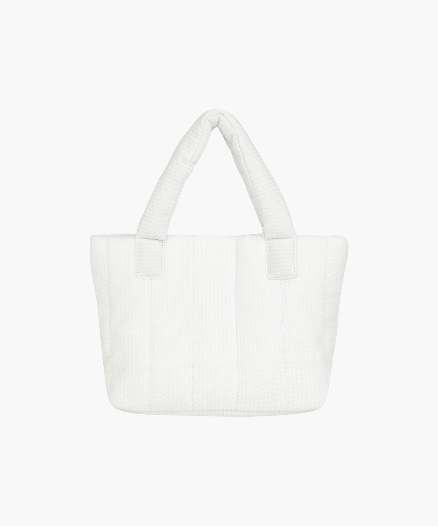 Marithe & Francois Girbaud - Classic Logo Seersucker Padding Bag (Off White) product image 3 | TRAB K-Fashion Australia