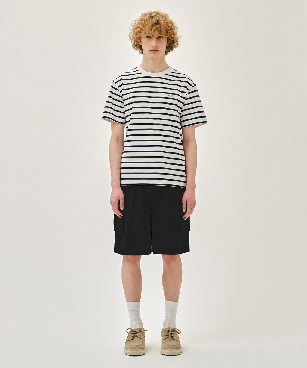 Marithe & Francois Girbaud - Classic Logo Cargo Sweat Shorts (Black) product image 3 | TRAB K-Fashion Australia