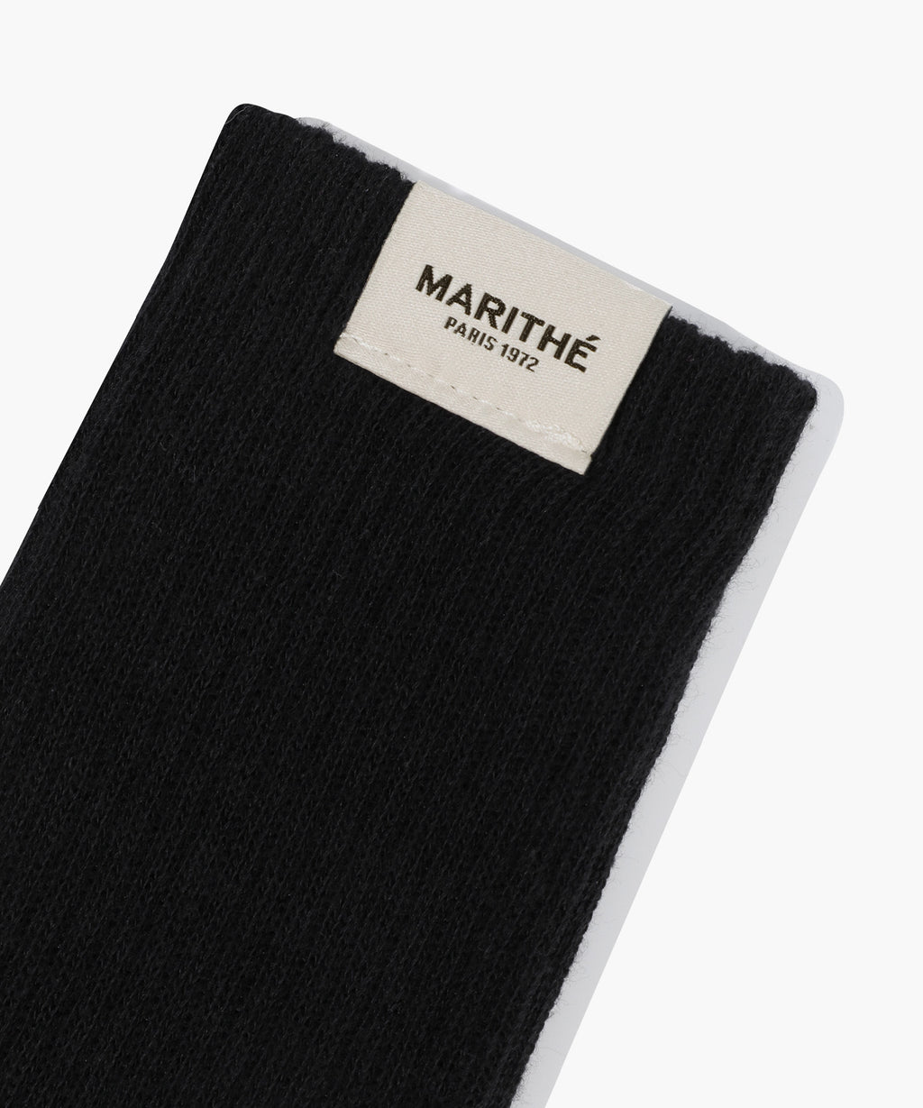 Marithe & Francois Girbaud - Regular Logo Socks (Black) product image 3 | TRAB K-Fashion Australia