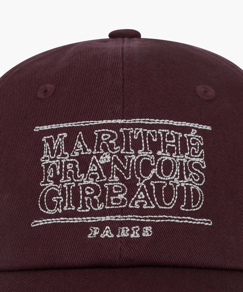 Marithe & Francois Girbaud - Doodle Classic Logo Covered Cap (Burgundy) product image 3 | TRAB K-Fashion Australia