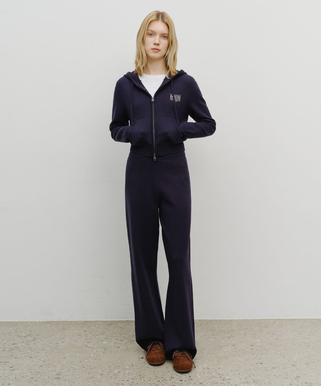 Marithe & Francois Girbaud - Classic Logo Knit Pants (Navy) product image 3 | TRAB K-Fashion Australia
