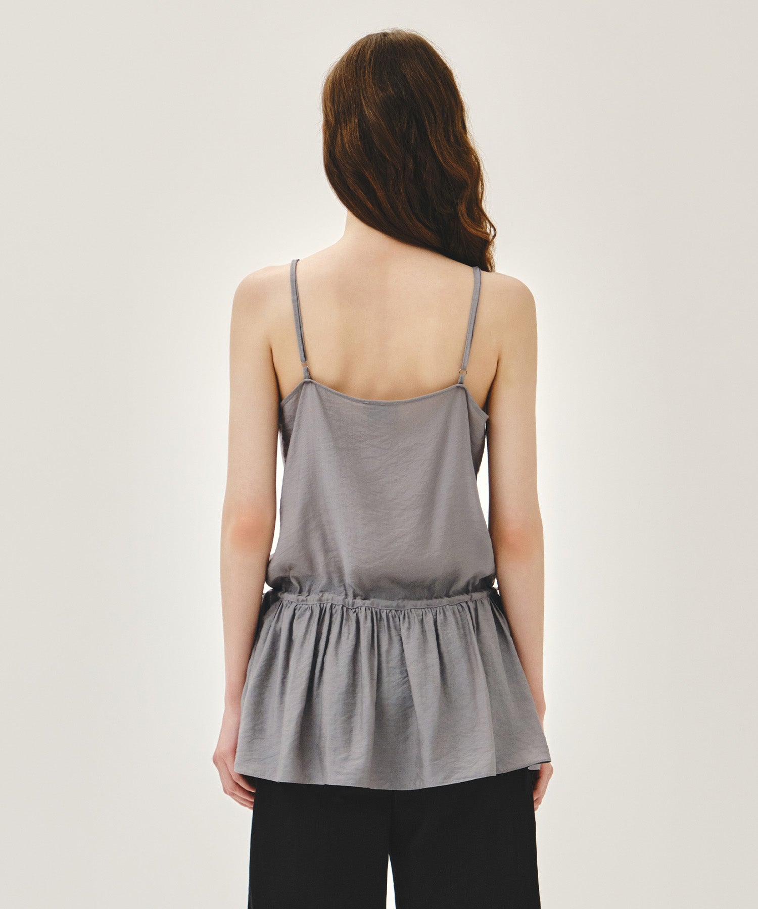 Marithe & Francois Girbaud - Shirring Sleeveless Dress (Gray) product image 3 | TRAB K-Fashion Australia