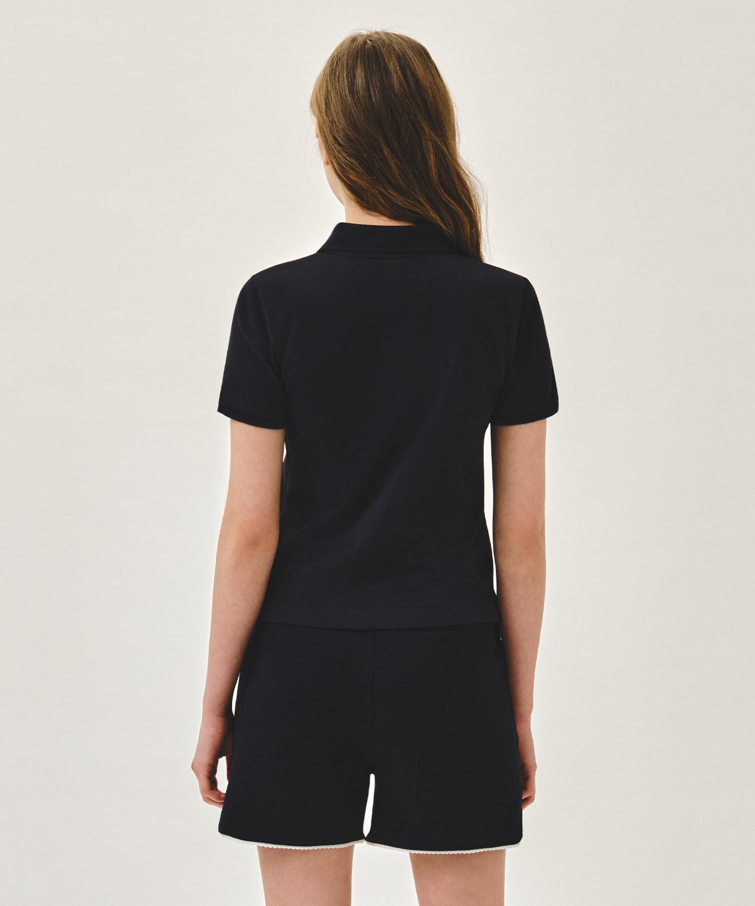 Marithe & Francois Girbaud - Emblem Pk Collar Tee (Navy) product image 3 | TRAB K-Fashion Australia