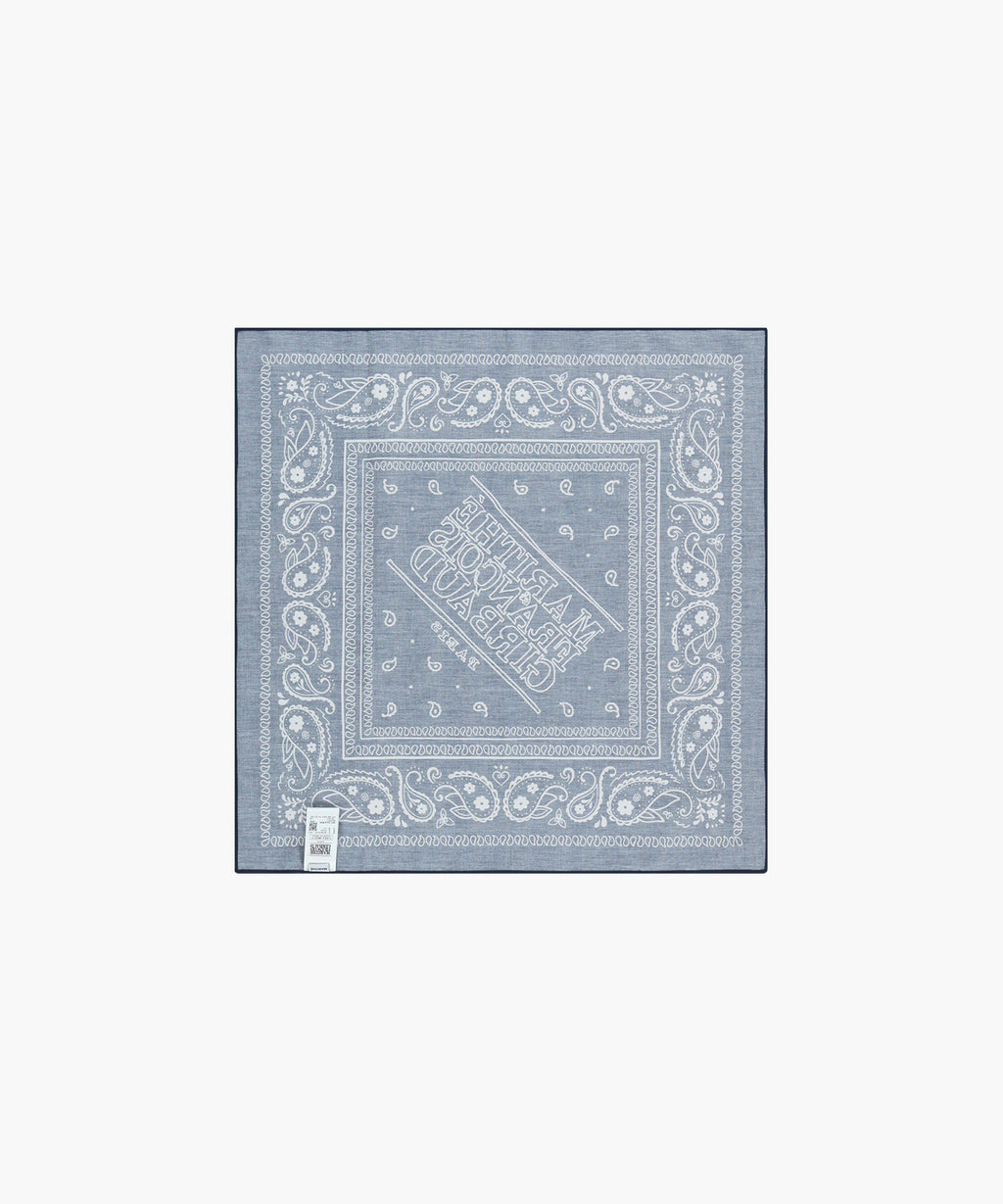 Marithe & Francois Girbaud - Classic Logo Bandana Scarf (Navy) product image 2 | TRAB K-Fashion Australia