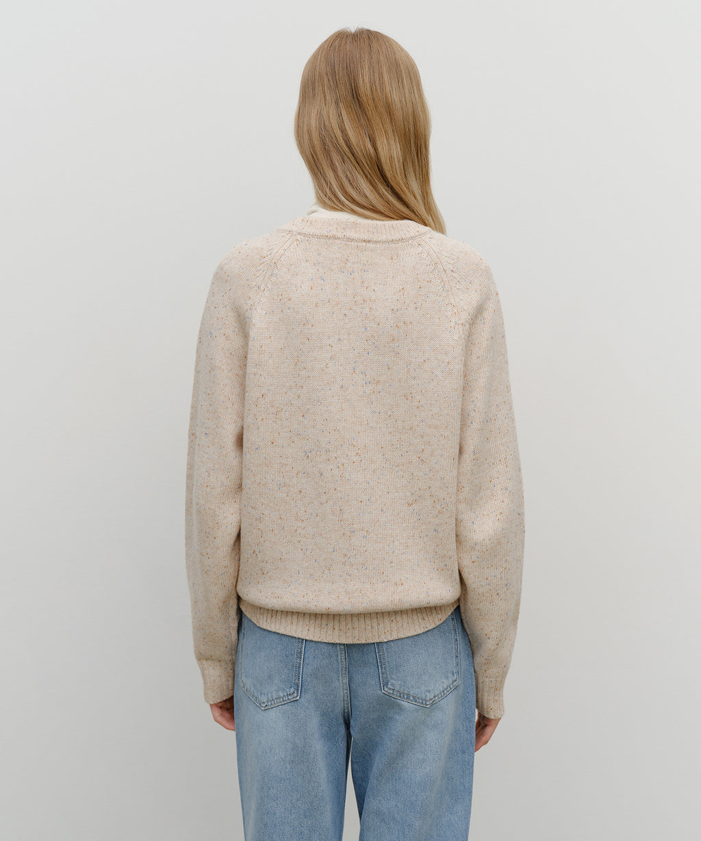 Marithe & Francois Girbaud - Lettering Logo Knit Pullover (Beige) product image 5 | TRAB K-Fashion Australia