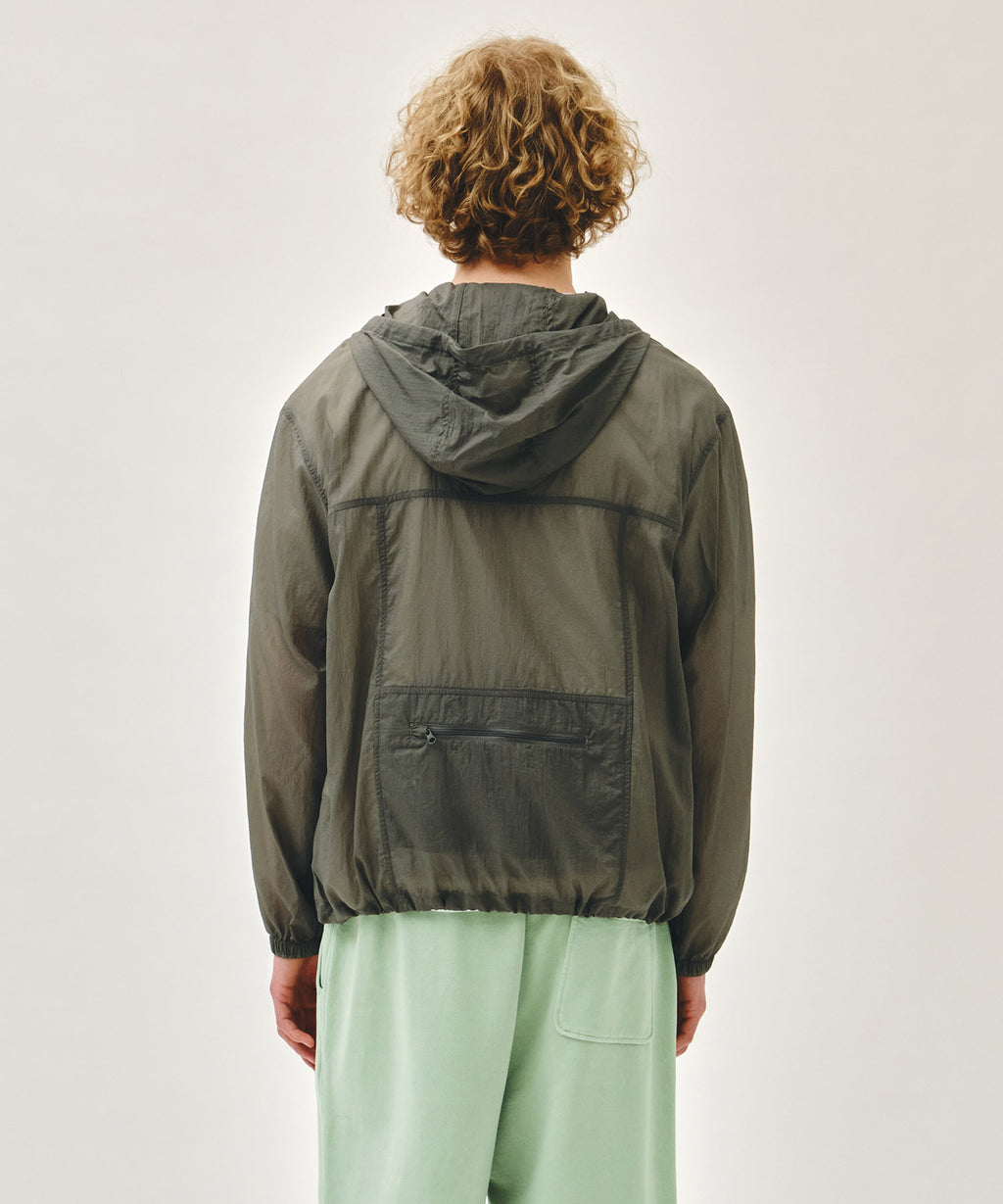 Marithe & Francois Girbaud - Hooded Packable Nylon Jacket (Gray) product image 3 | TRAB K-Fashion Australia