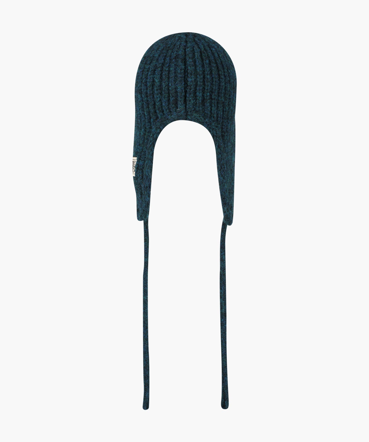 Marithe & Francois Girbaud - Classic Logo Earflap Beanie (Teal) product image 3 | TRAB K-Fashion Australia
