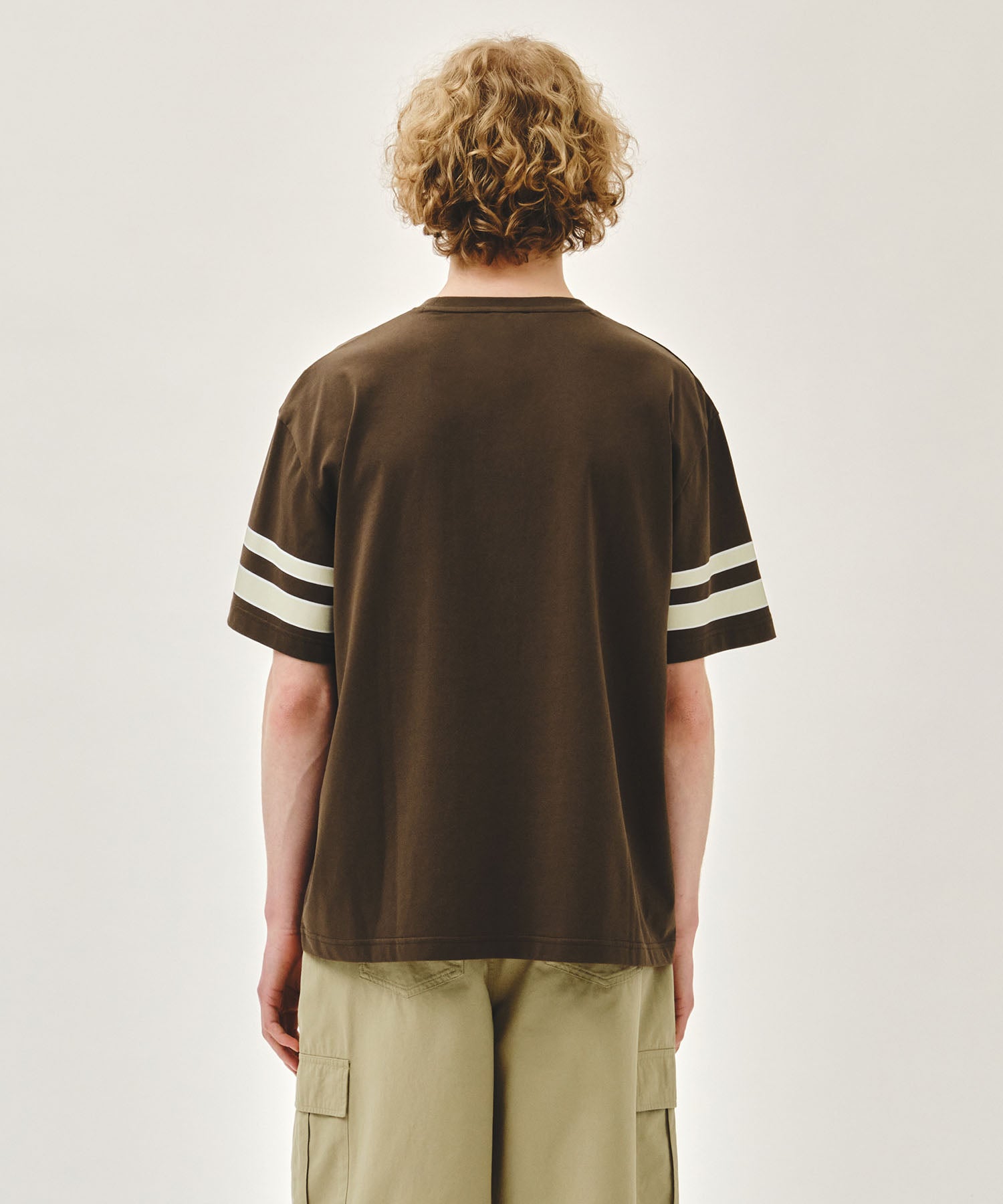 Marithe & Francois Girbaud - Aerocool Football Oversized Tee (Brown) product image 3 | TRAB K-Fashion Australia
