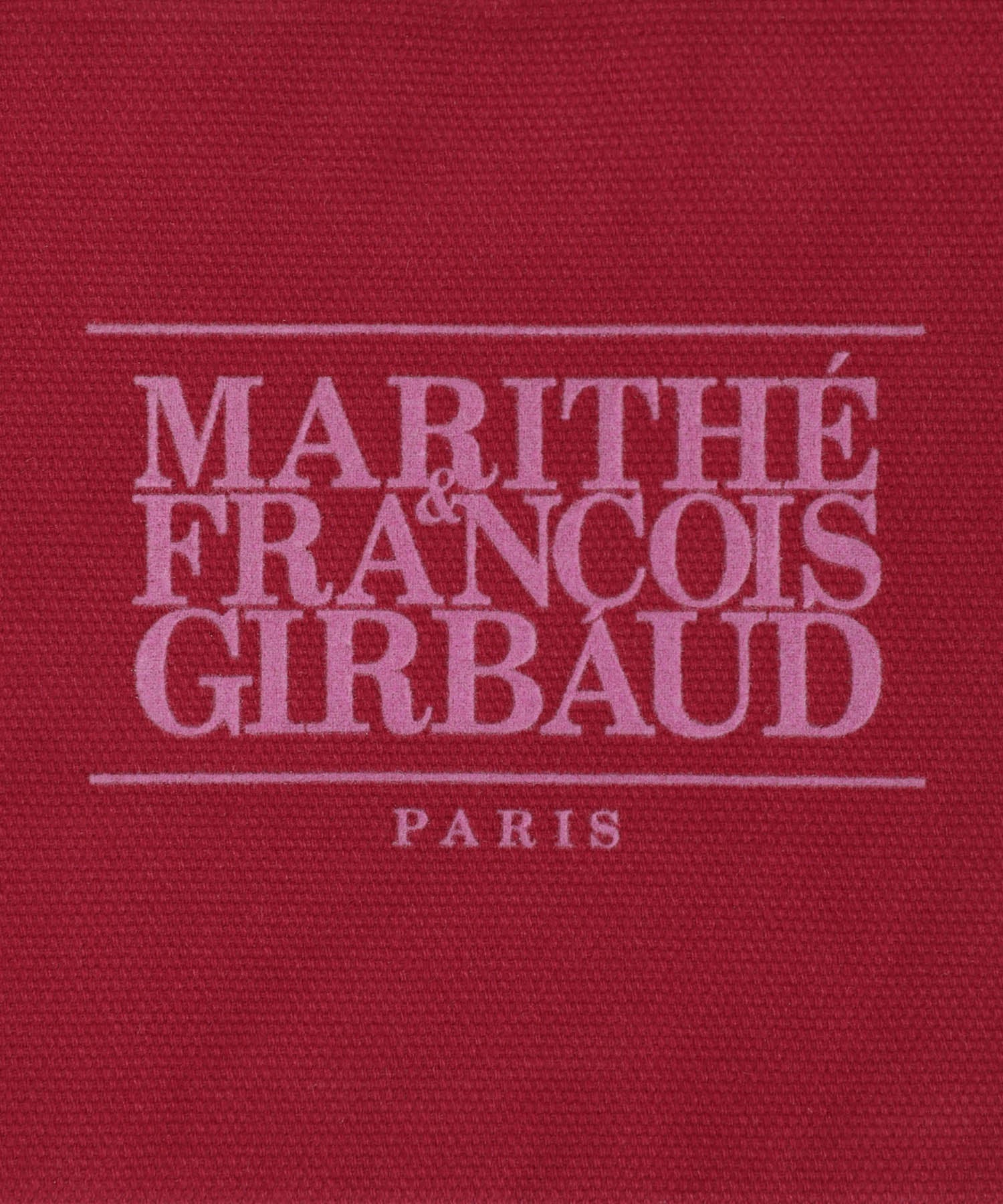 Marithe & Francois Girbaud - Classic Logo Color Cotton Pouch (Red) product image 3 | TRAB K-Fashion Australia