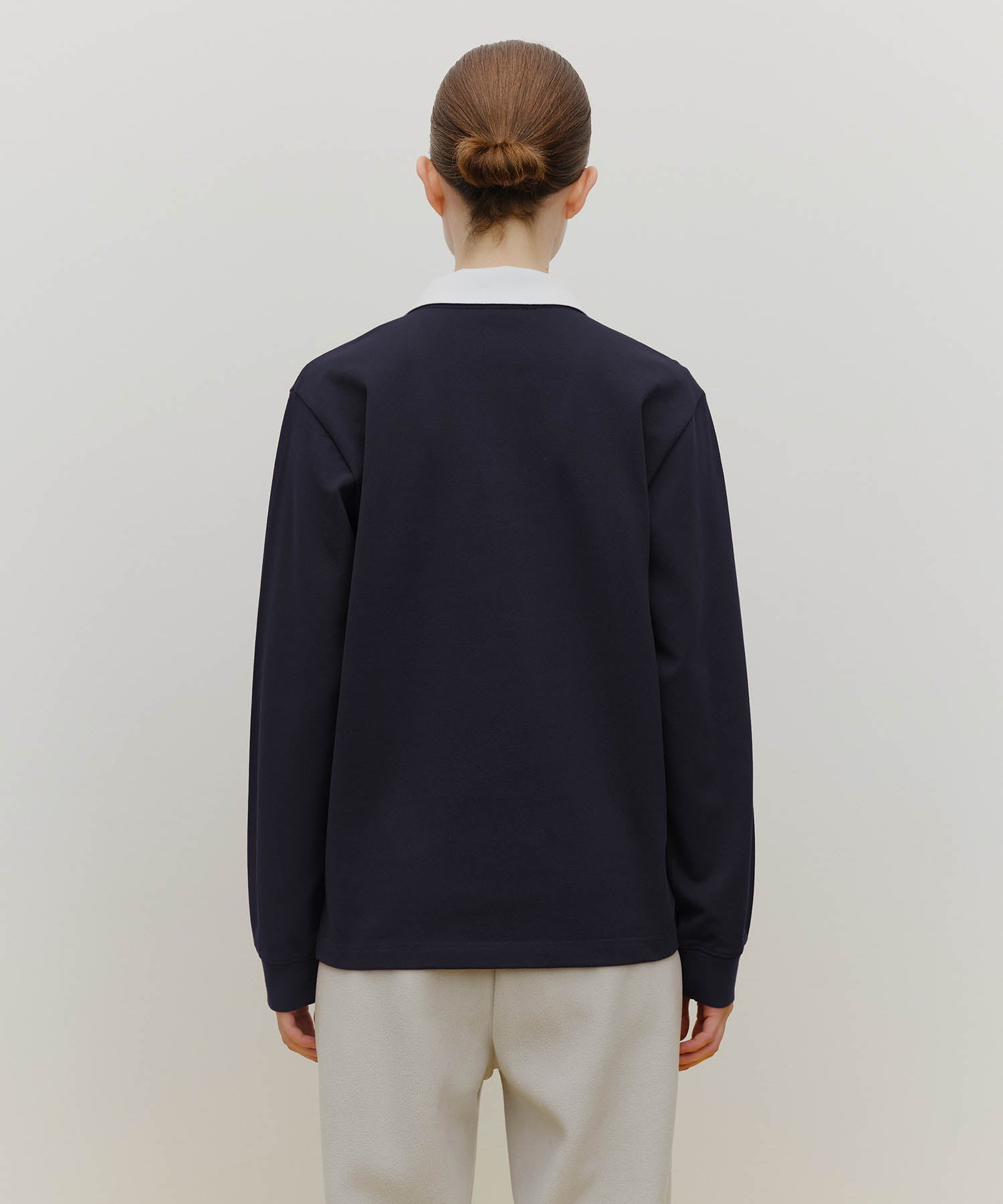 Marithe & Francois Girbaud - Marithe Sport Collar Long Sleeve (Navy) product image 3 | TRAB K-Fashion Australia