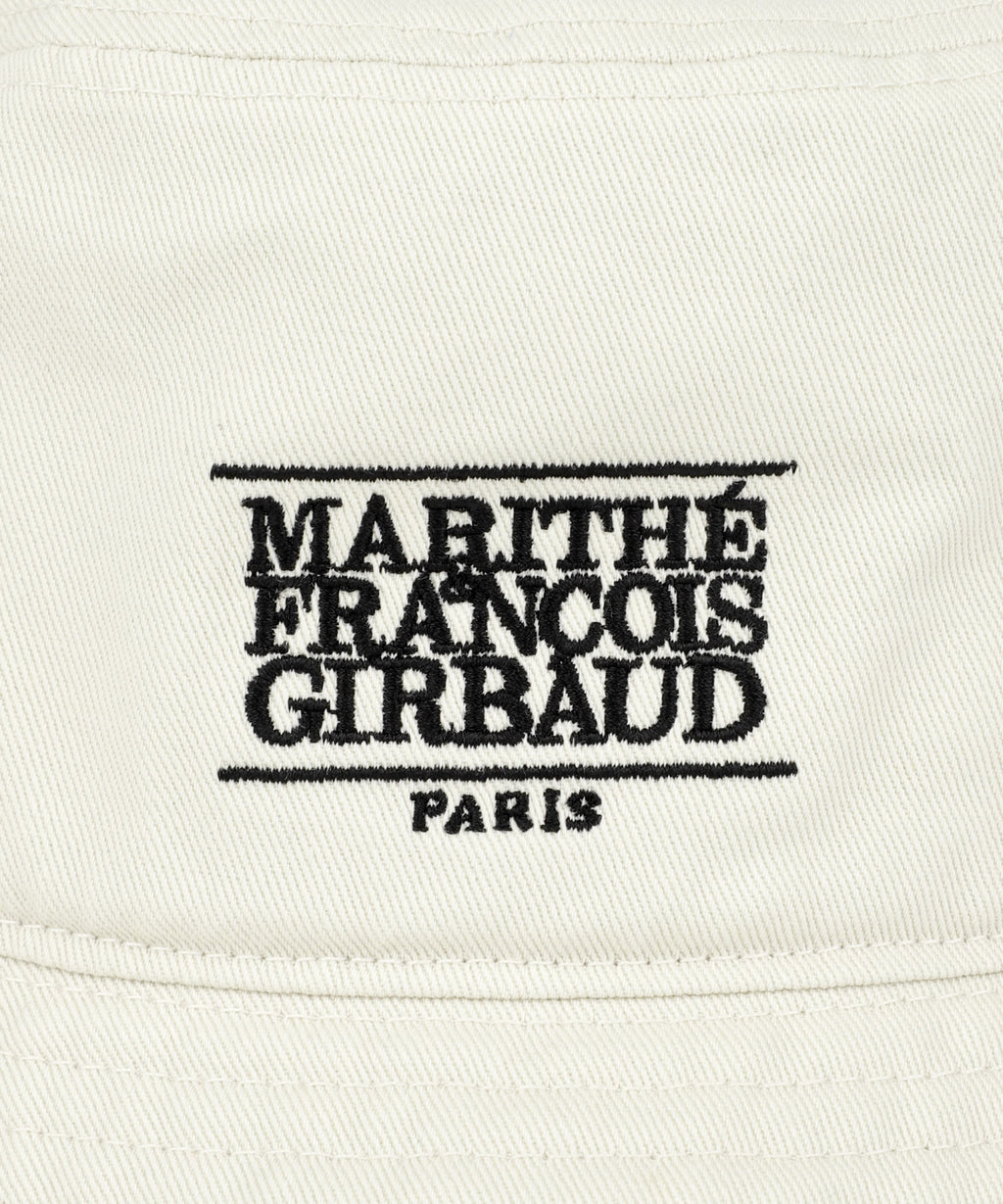 Marithe & Francois Girbaud - Classic Logo Bucket Hat (Ecru) product image 3 | TRAB K-Fashion Australia
