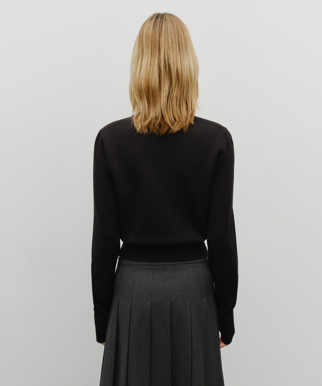 Marithe & Francois Girbaud - Classic Logo Crop Knit (Black) product image 3 | TRAB K-Fashion Australia