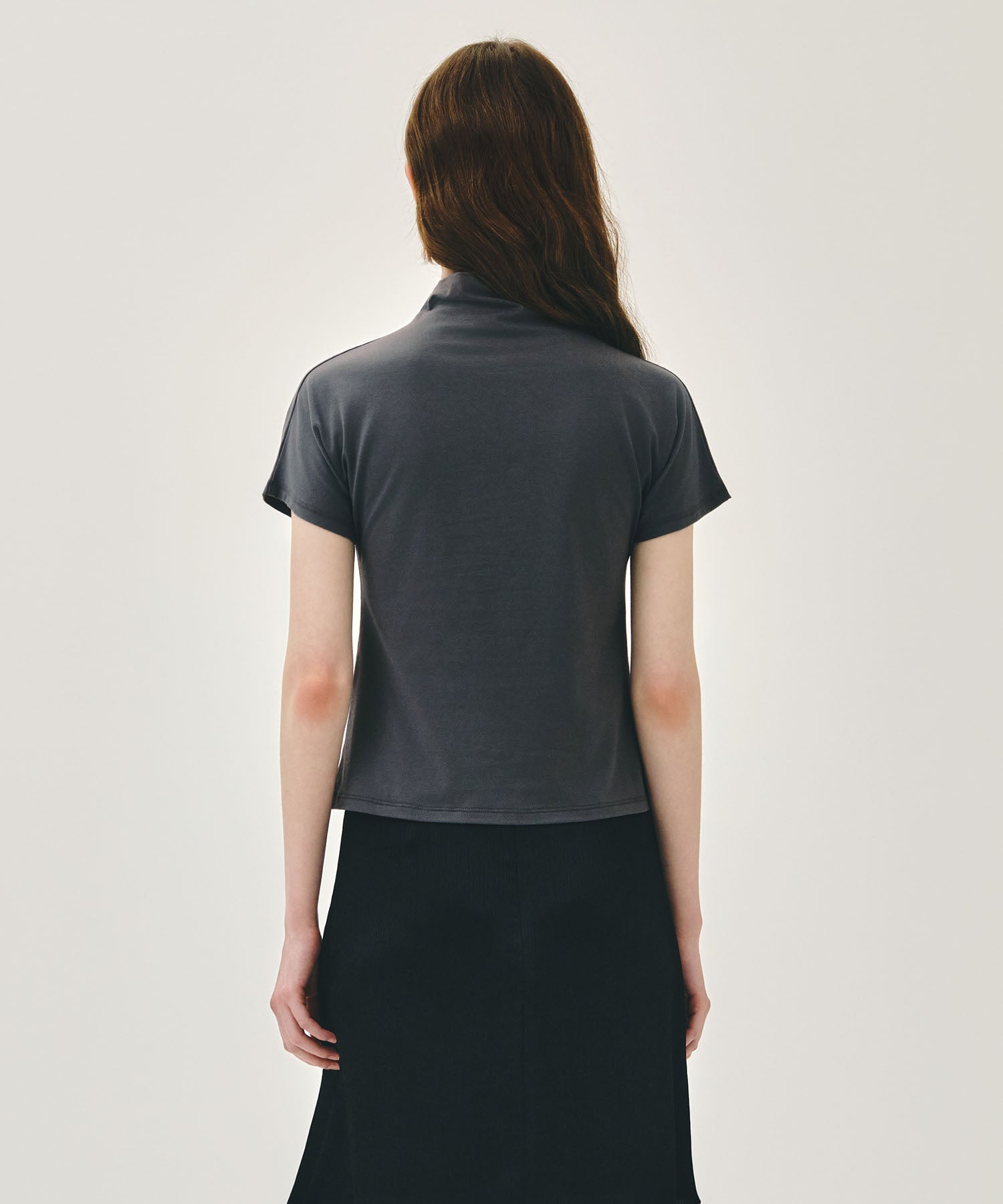Marithe & Francois Girbaud - Half Neck Tee (Charcoal) product image 3 | TRAB K-Fashion Australia