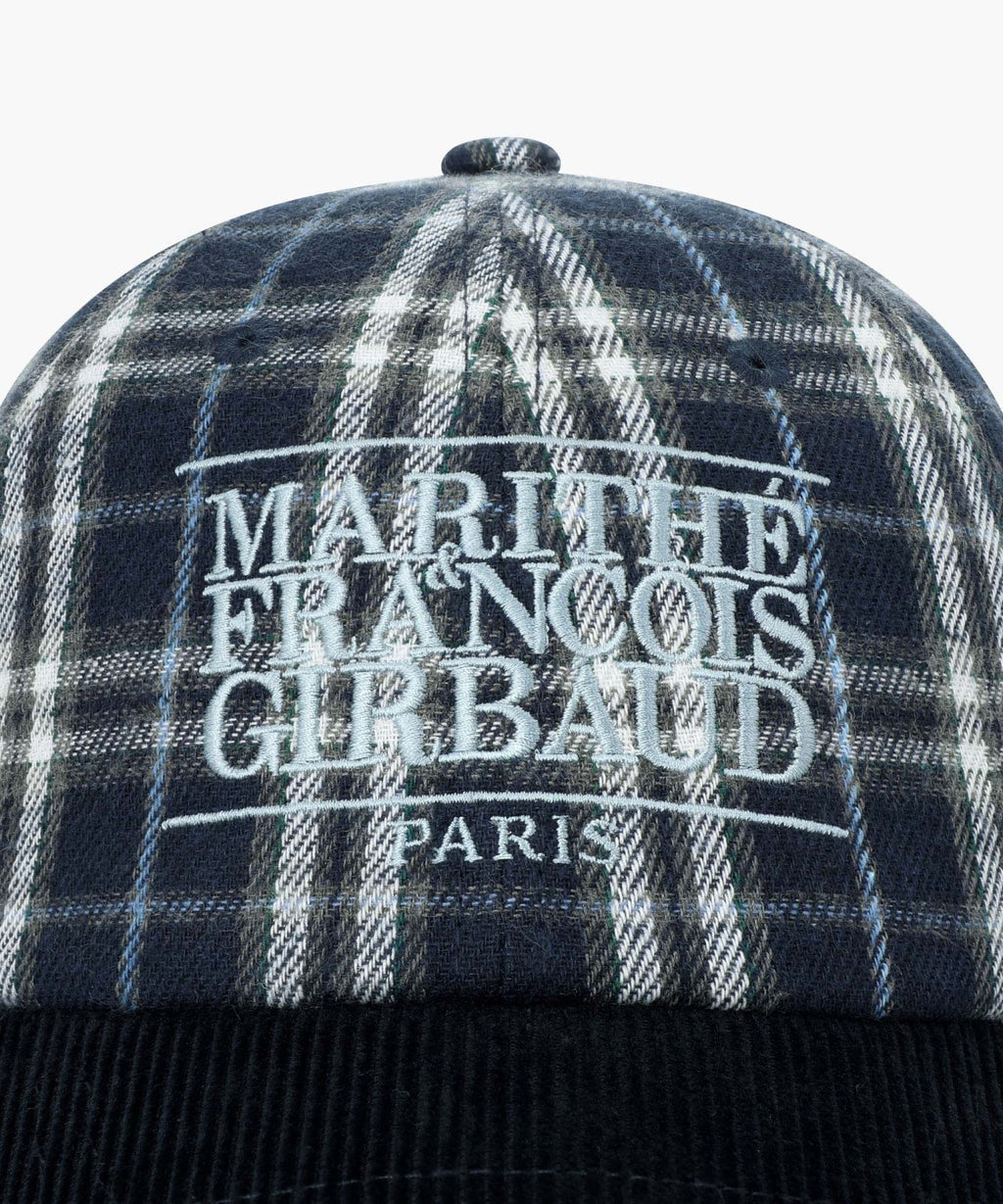 Marithe & Francois Girbaud - Classic Logo Two Tone Check Cap (Navy) product image 3 | TRAB K-Fashion Australia