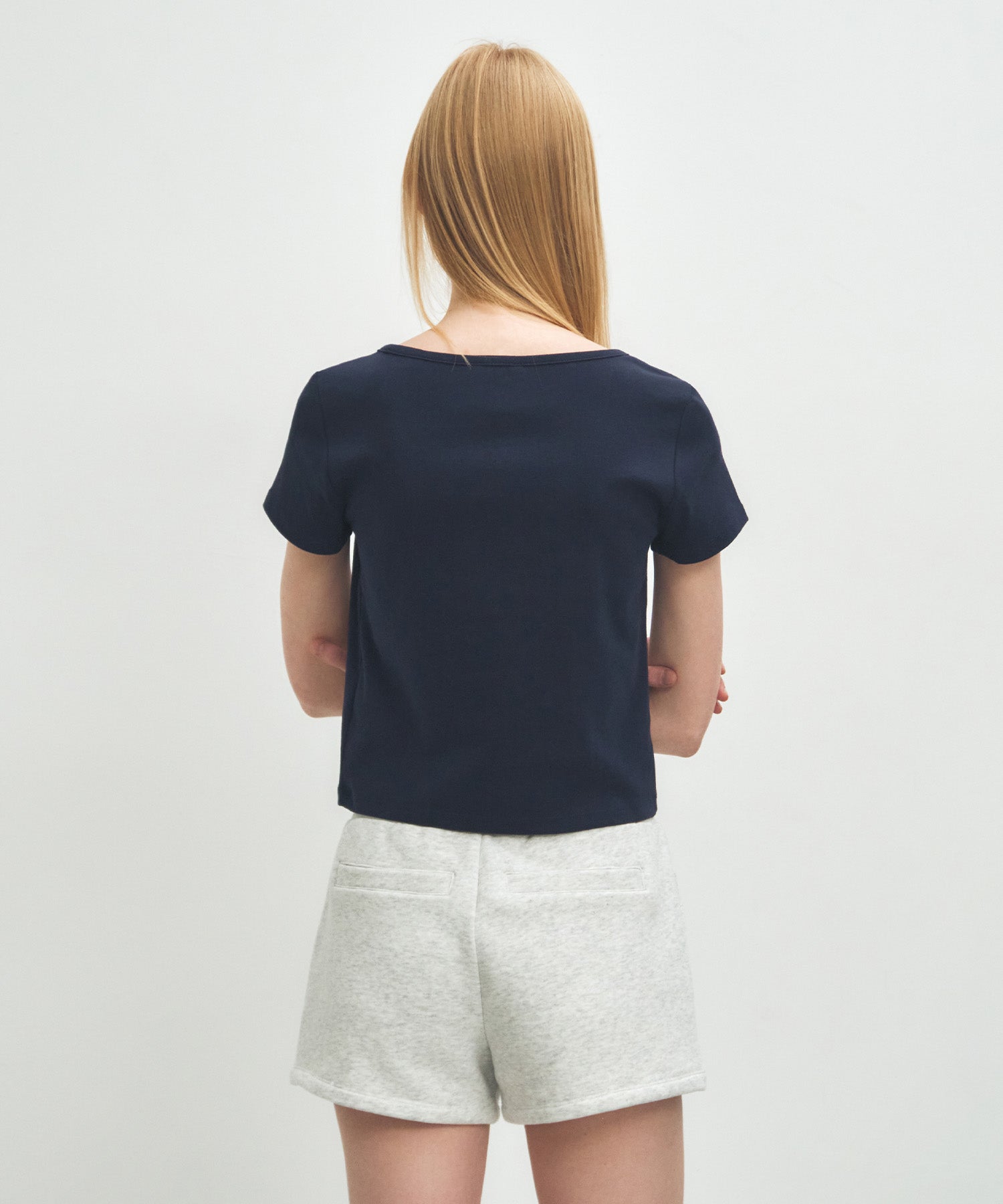 Marithe & Francois Girbaud - Basic Crop Tee (Navy) product image 3 | TRAB K-Fashion Australia
