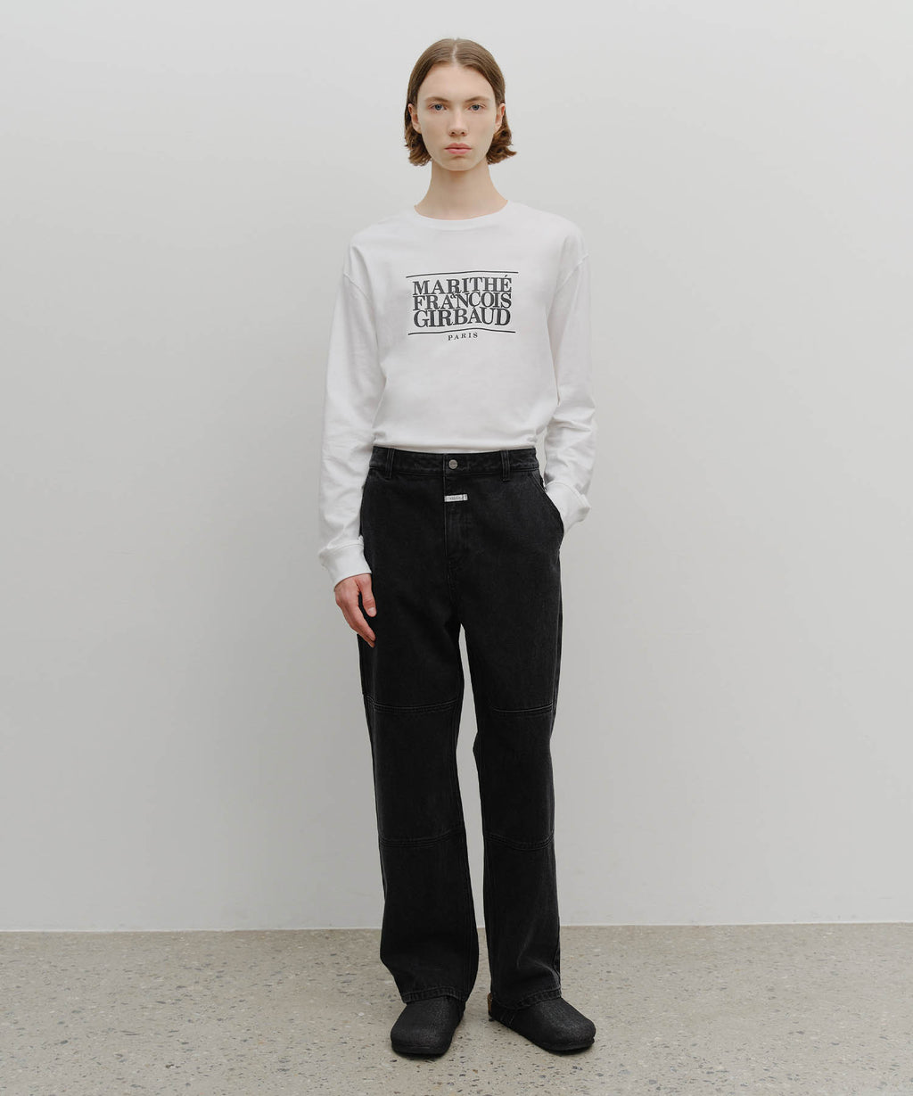 Marithe & Francois Girbaud - Double Knee Carpenter Denim Pants (Black) product image 3 | TRAB K-Fashion Australia