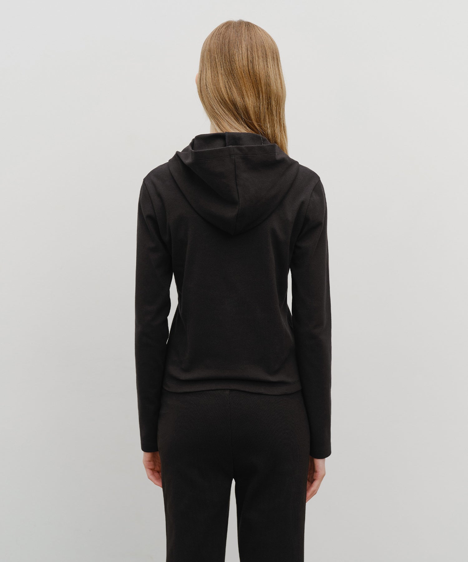 Marithe & Francois Girbaud - Basic Hoodie Long Sleeve (Black) product image 3 | TRAB K-Fashion Australia
