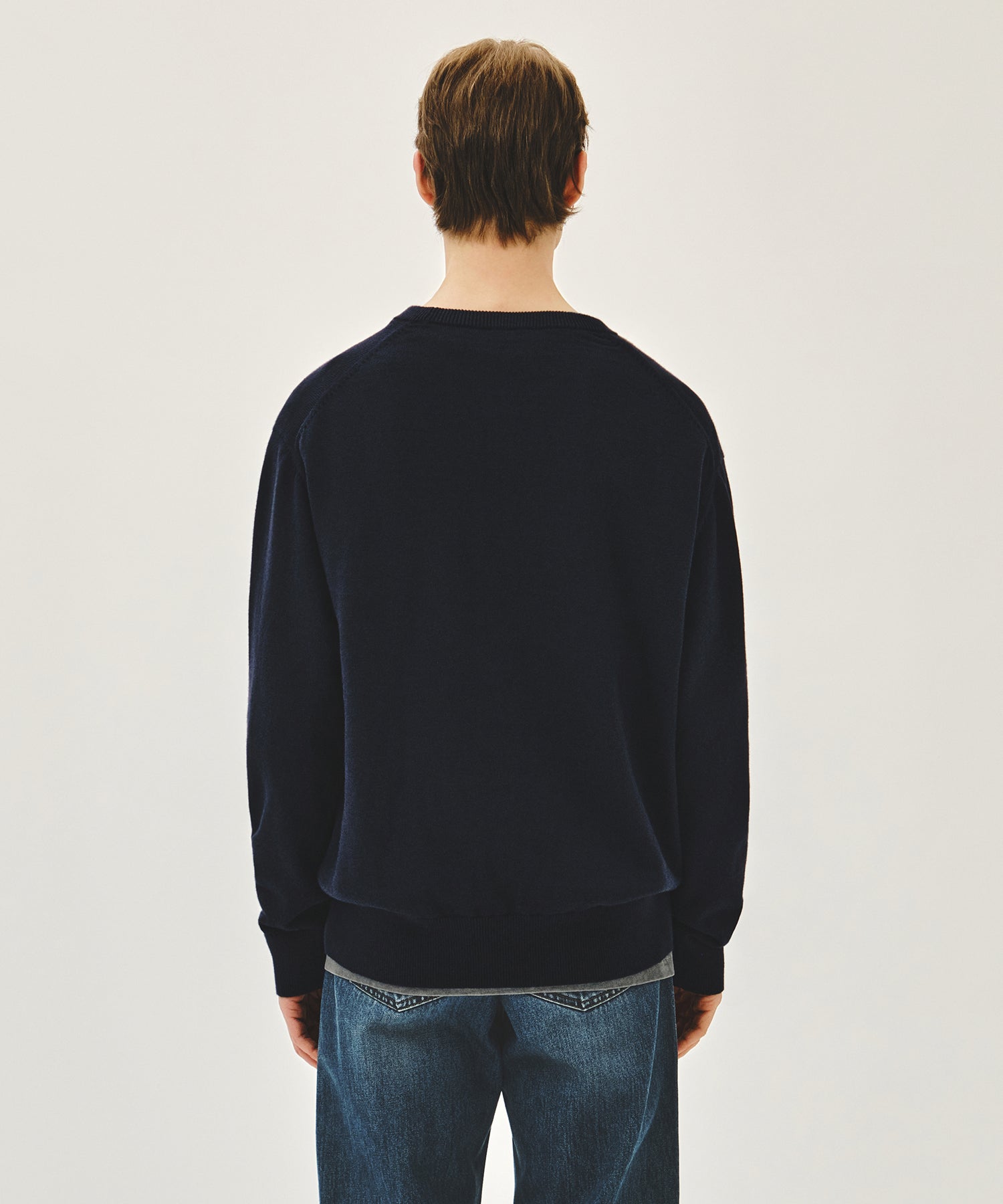 Marithe & Francois Girbaud - Classic Logo Knit Pullover (Navy) product image 3 | TRAB K-Fashion Australia