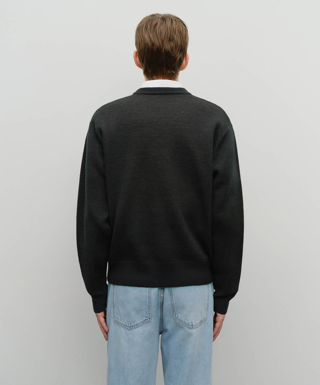 Marithe & Francois Girbaud - Doodle Bear Knit Pullover (Navy) product image 3 | TRAB K-Fashion Australia