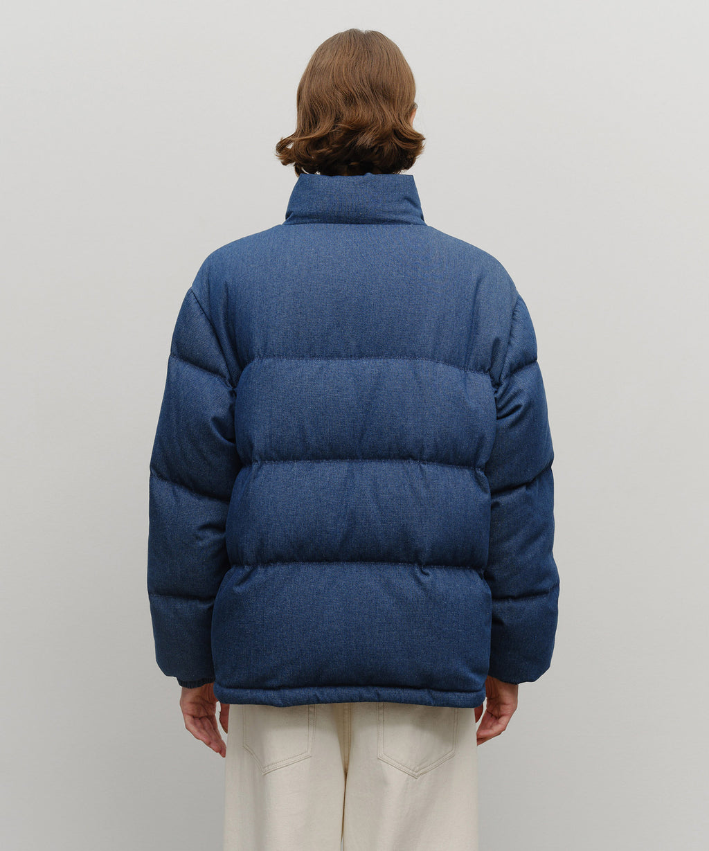 Marithe & Francois Girbaud - Classic Logo Denim Down Jacket (Dark Blue) product image 3 | TRAB K-Fashion Australia