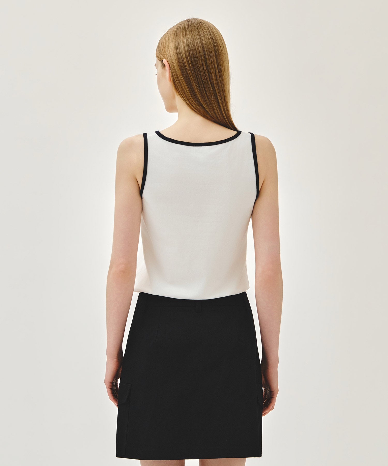 Marithe & Francois Girbaud - Small Classic Logo Sleeveless (White) product image 3 | TRAB K-Fashion Australia
