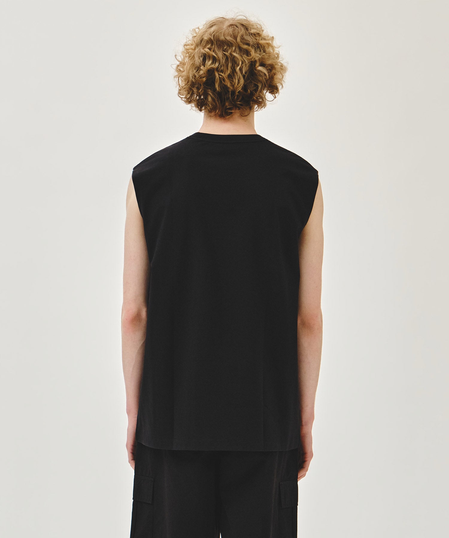 Marithe & Francois Girbaud - Sorona Cool Small Classic Logo Sleeveless (Black) product image 3 | TRAB K-Fashion Australia