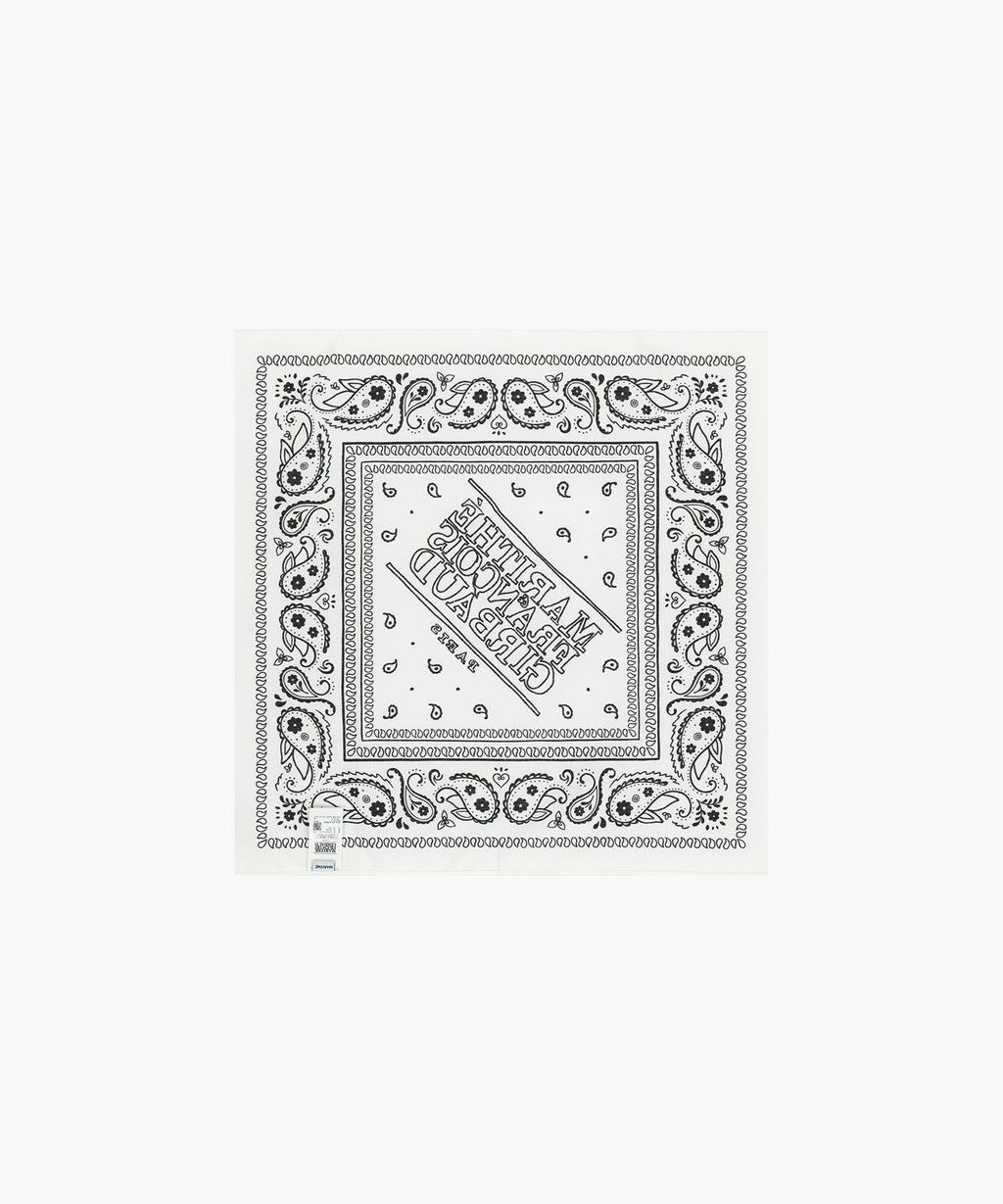 Marithe & Francois Girbaud - Classic Logo Bandana Scarf (White) product image 2 | TRAB K-Fashion Australia