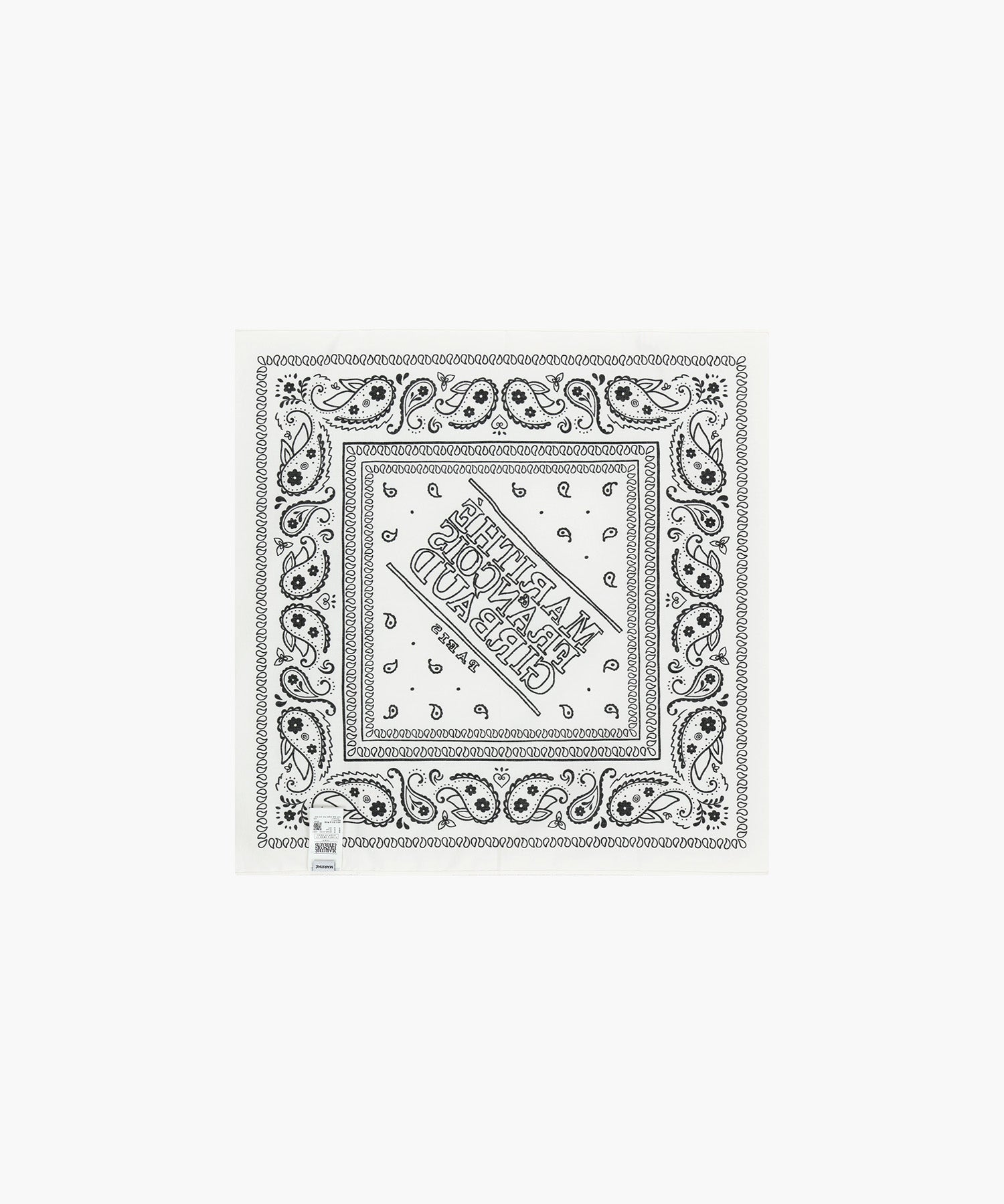 Marithe & Francois Girbaud - Classic Logo Bandana Scarf (White) product image 2 | TRAB K-Fashion Australia