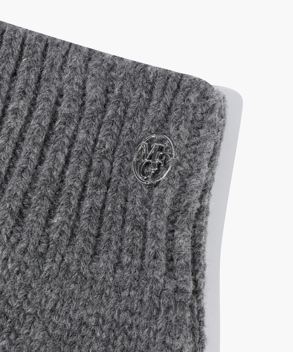 Marithe & Francois Girbaud - Knit Leg Warmer (Charcoal) product image 3 | TRAB K-Fashion Australia