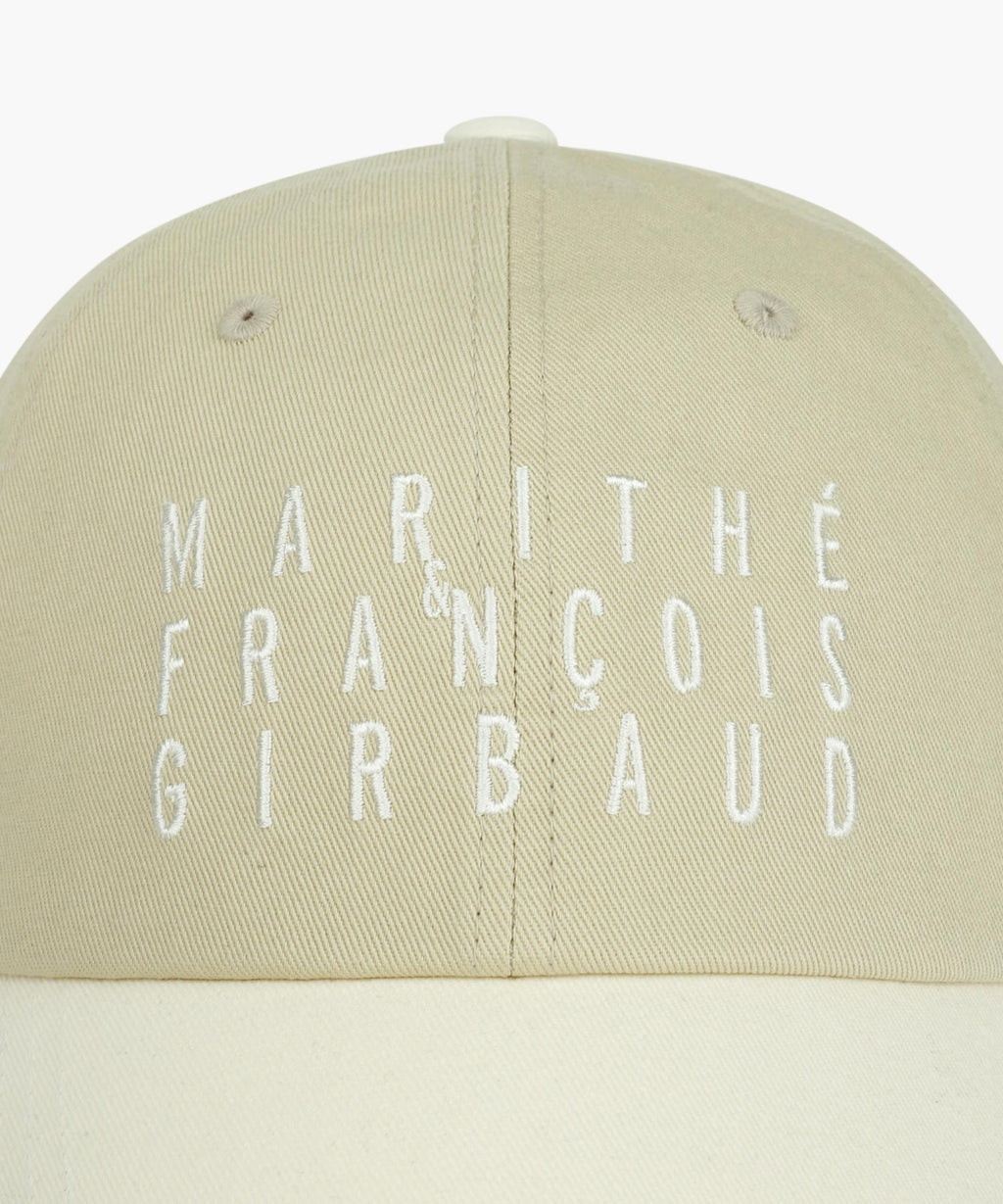 Marithe & Francois Girbaud - Typo Logo Color Block Covered Cap (Ivory) product image 3 | TRAB K-Fashion Australia